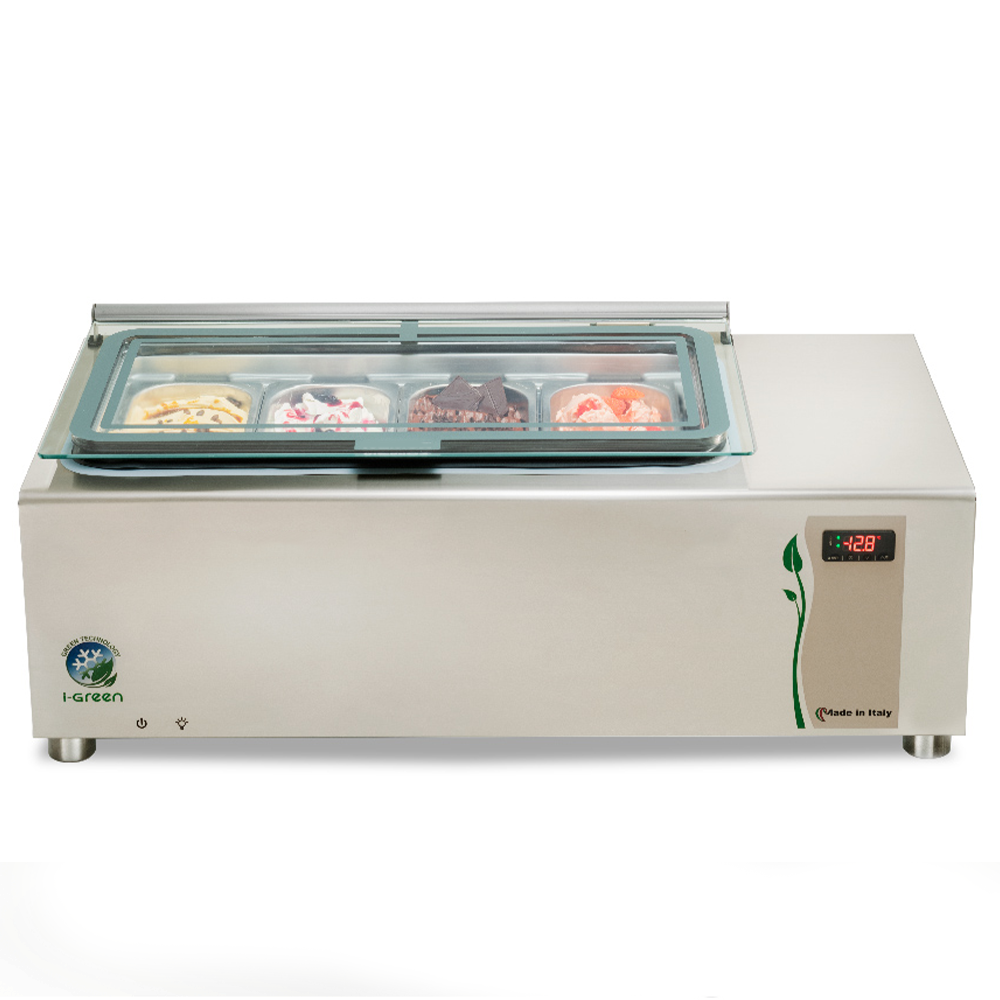 Vitrina frigorifica pentru inghetata 4 cuve 1 m