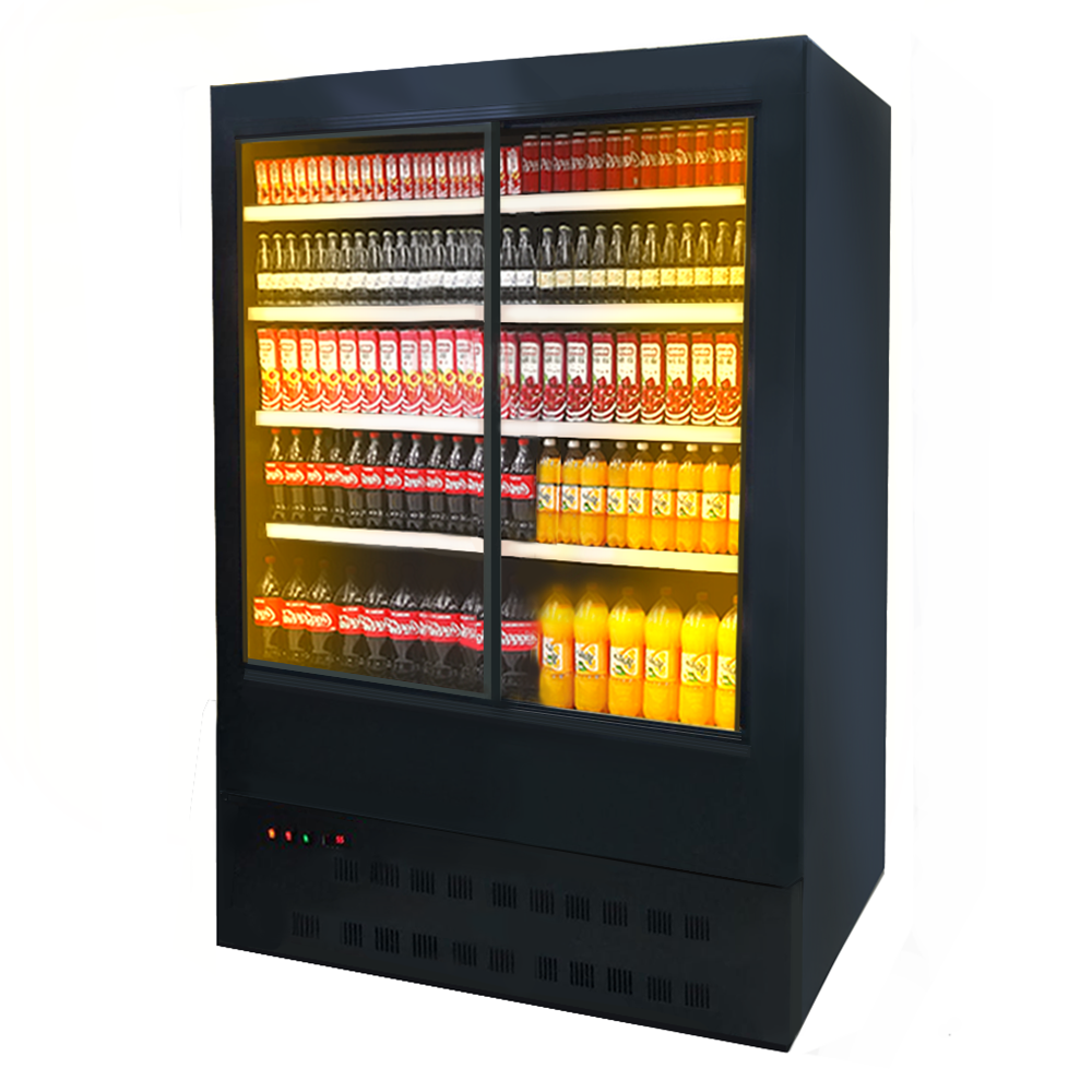 Raft frigorific pentru mezeluri-lactate-bauturi 130 cm - motor interior