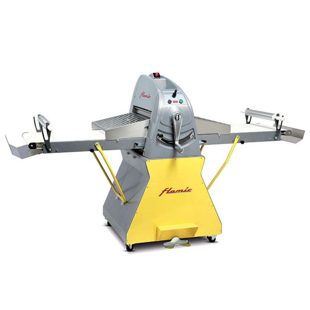 Masina turat aluat, cu viteza variabila FLAMIC si suport, banda de 50*100, 241*91*176 cm