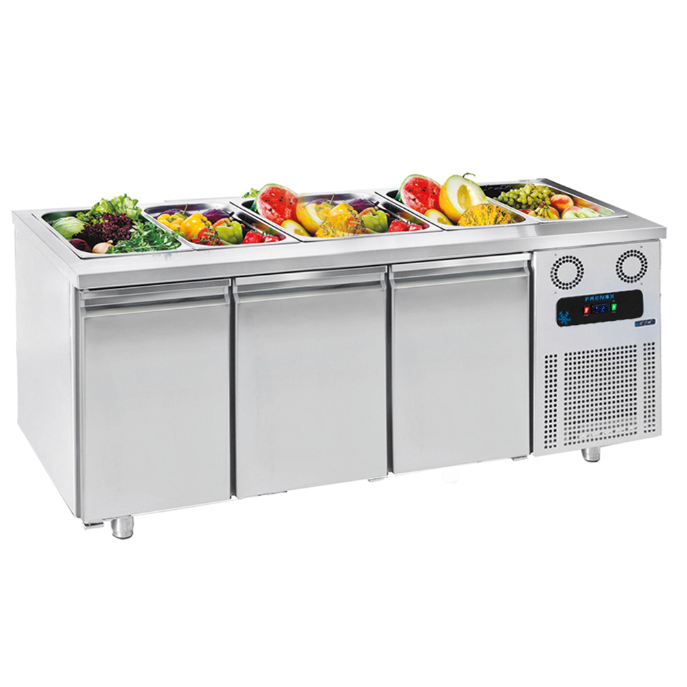 Salad bar FRENOX, inox, 5*1/1 GN, 187*70*85 cm
