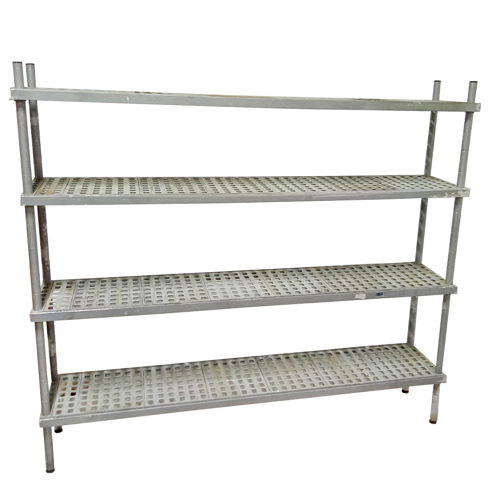 Raft depozitare polipropilena cu 4 polite pentru camera frigorifica 200*40*180 cm