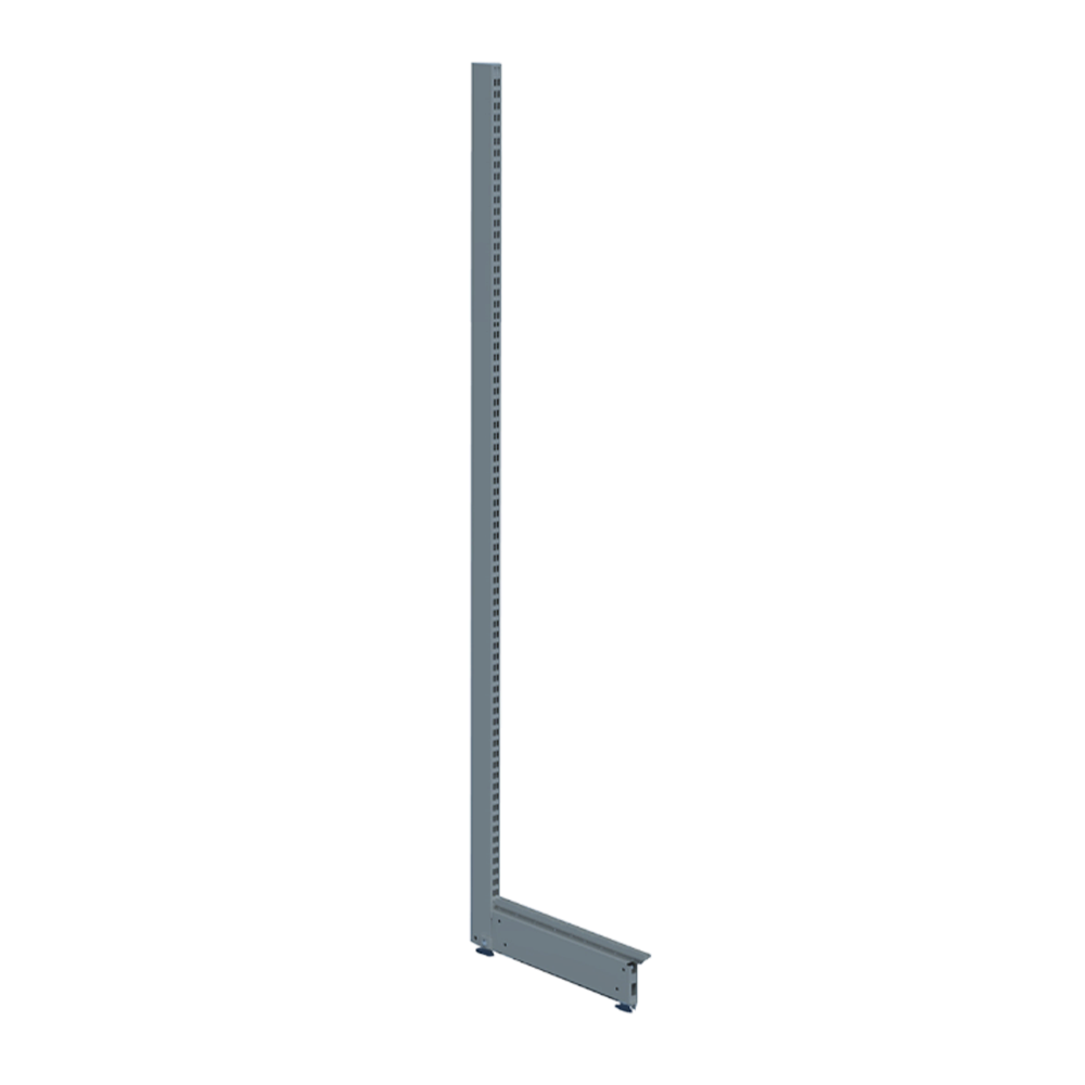 Terminal raft metalic de perete baza 60 cm H200 RAL7040