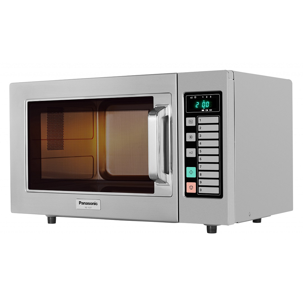 Cuptor profesional cu microunde digital programabil Panasonic, inox, 22 lt
