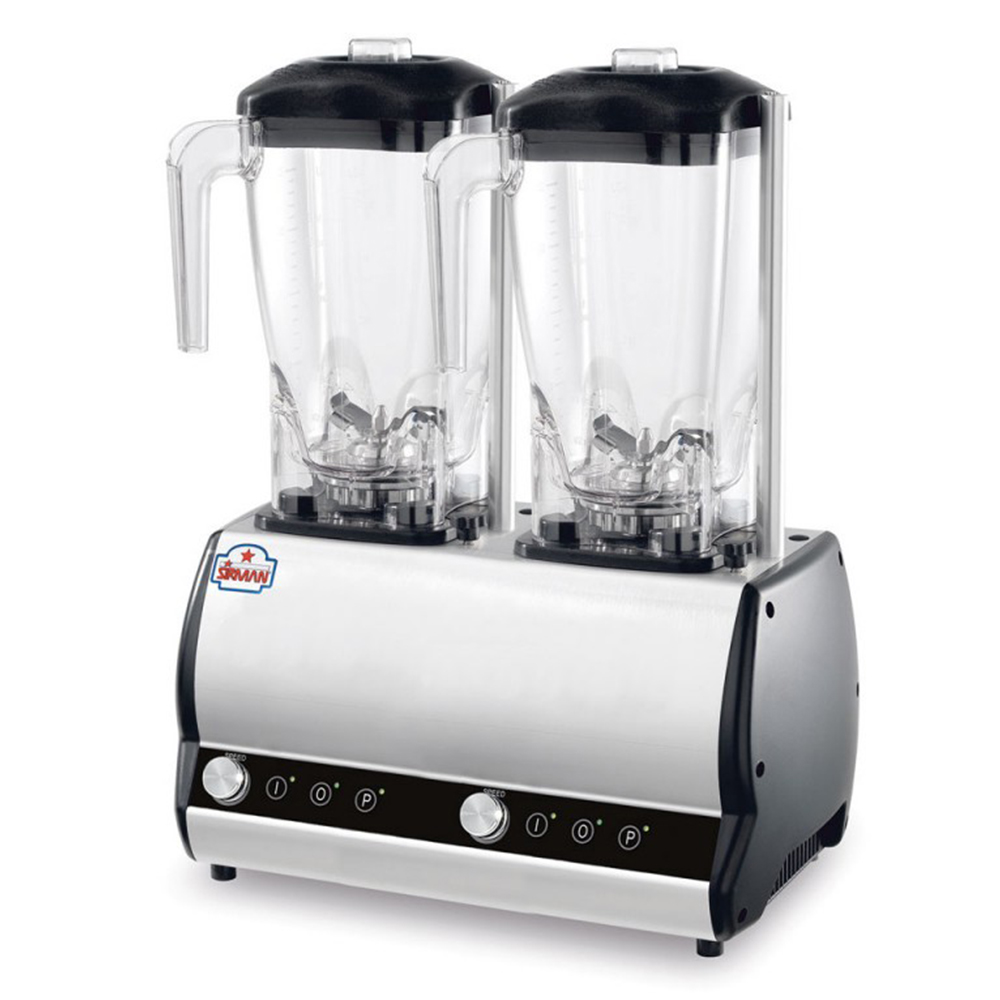 Blender dublu SIRMAN cu variator de viteza, capacitate 2 + 2 lt