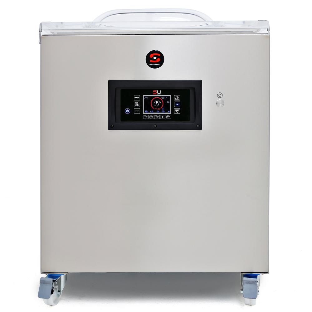 Masina de ambalat de podea SAMMIC cu vacuum si senzor