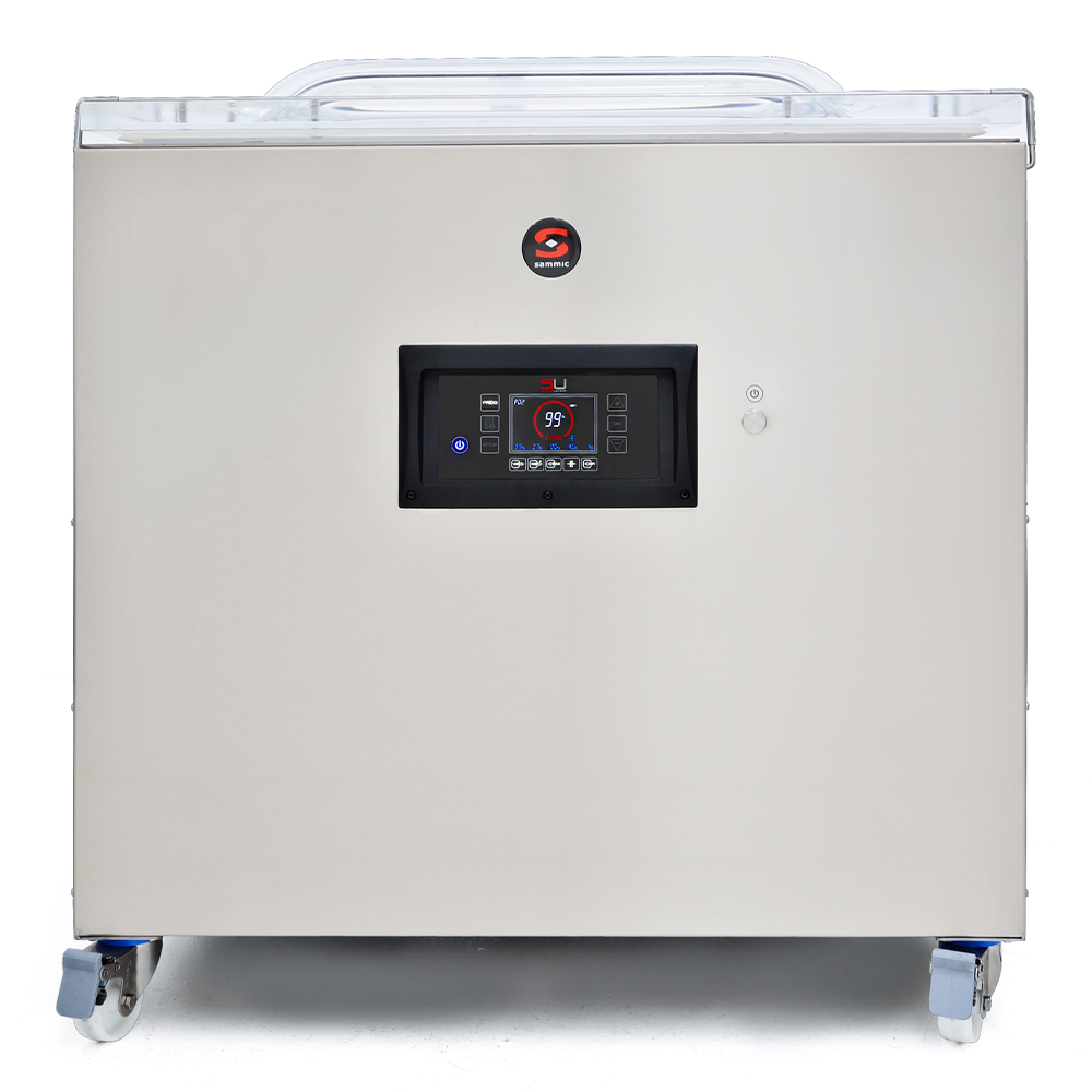 Masina de ambalat de podea SAMMIC cu vacuum si senzor