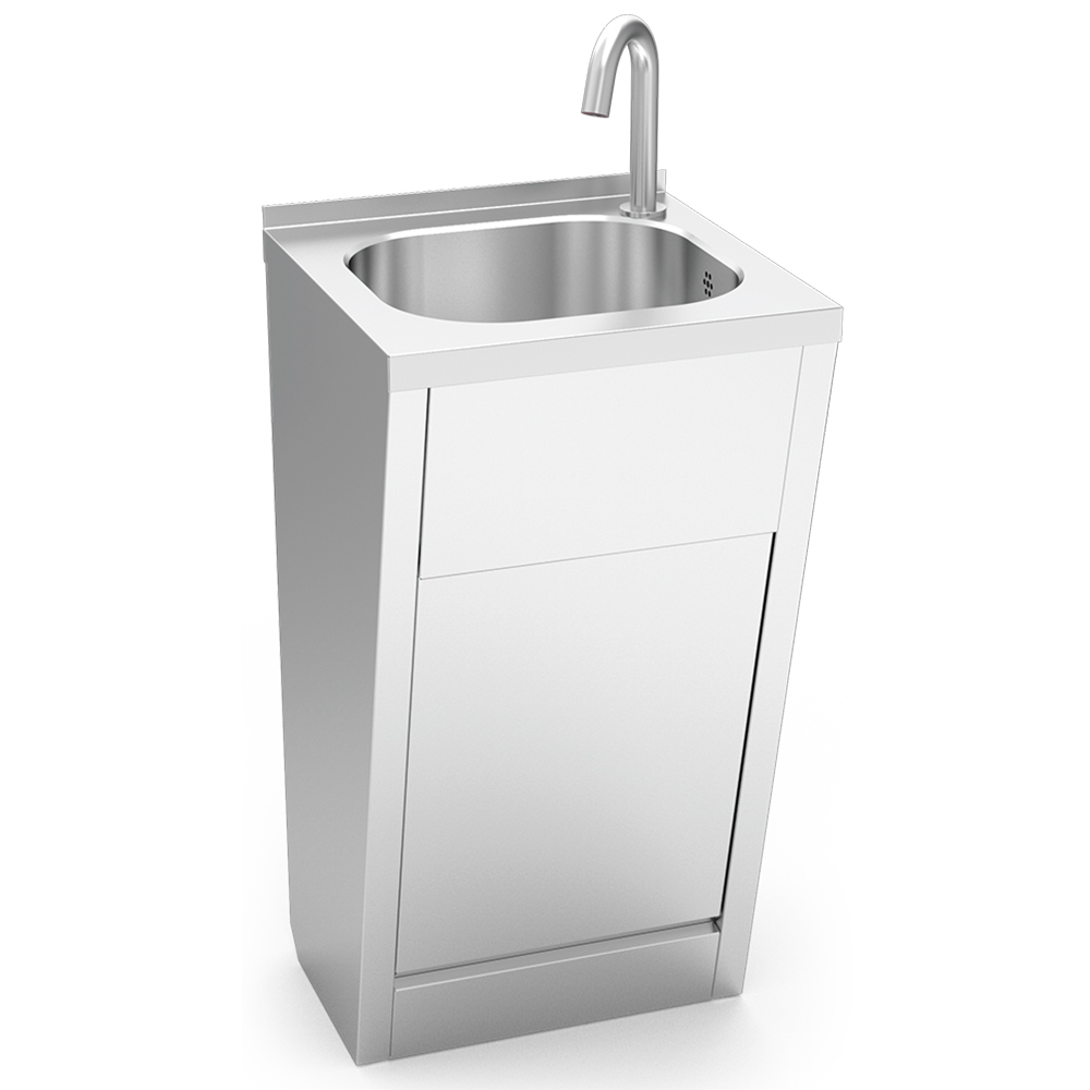 Chiuveta cu actionare electronica, inox, 45*45*85 cm