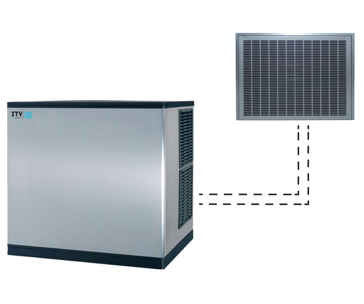 Masina cuburi de gheata profesionala ITV modulara, capacitate 405 kg / zi
