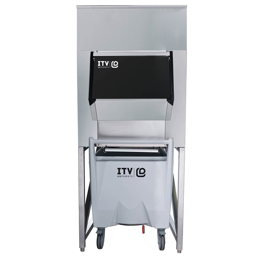 Container stocare gheata ITV capacitate 300 kg + carucior 112 kg