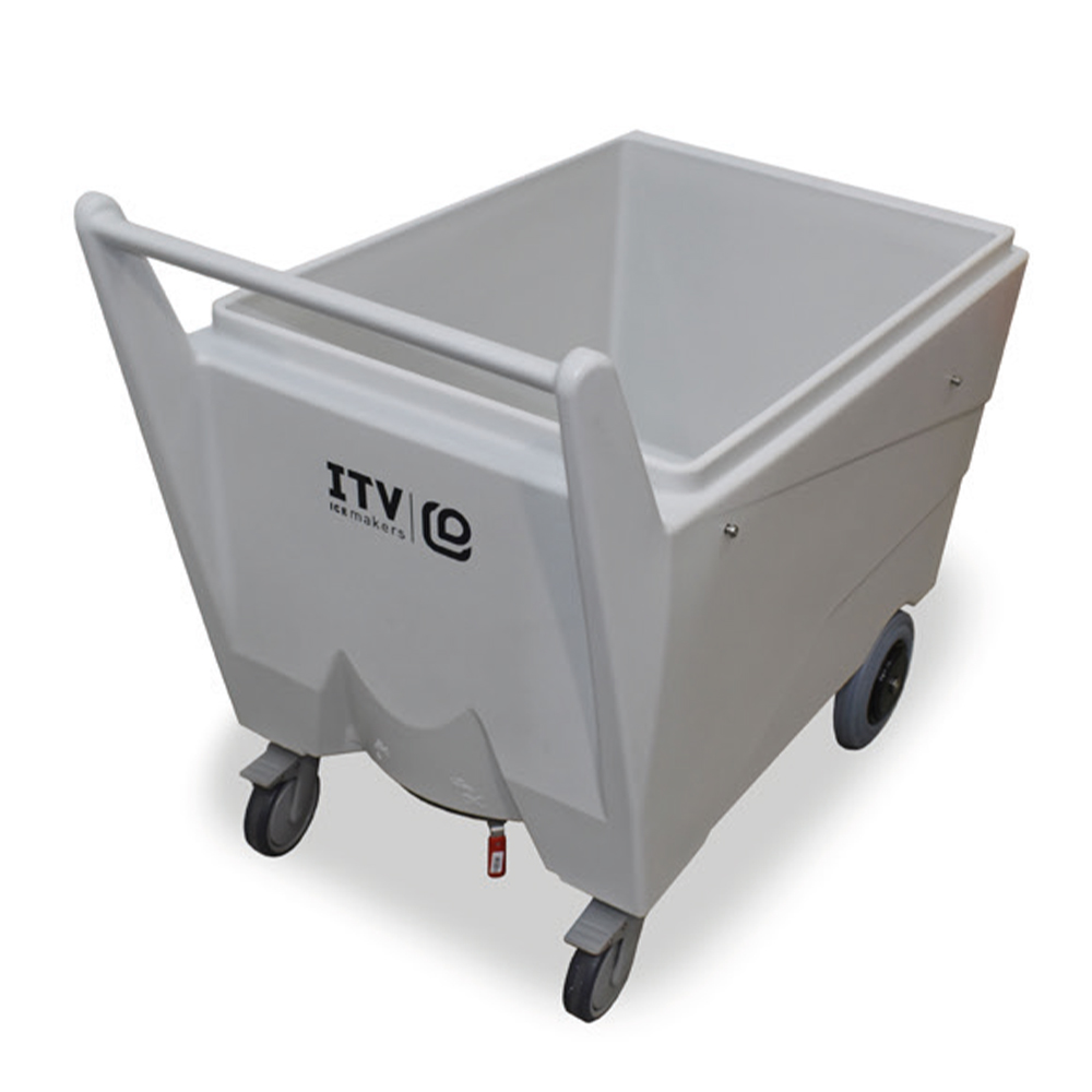 Carucior usor din polietilena pentru gheata 112 kg