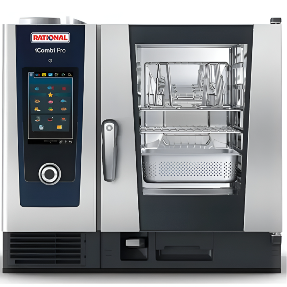 Cuptor profesional RATIONAL iCombi Pro gastro/patiserie electric, cu umidificare automata si boiler, 6 tavi GN1/1