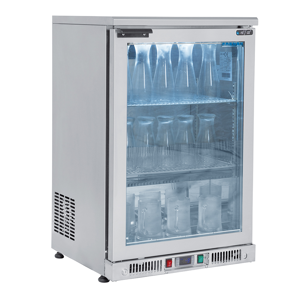 Congelator bar pentru pahare cu 1 usa din sticla batanta