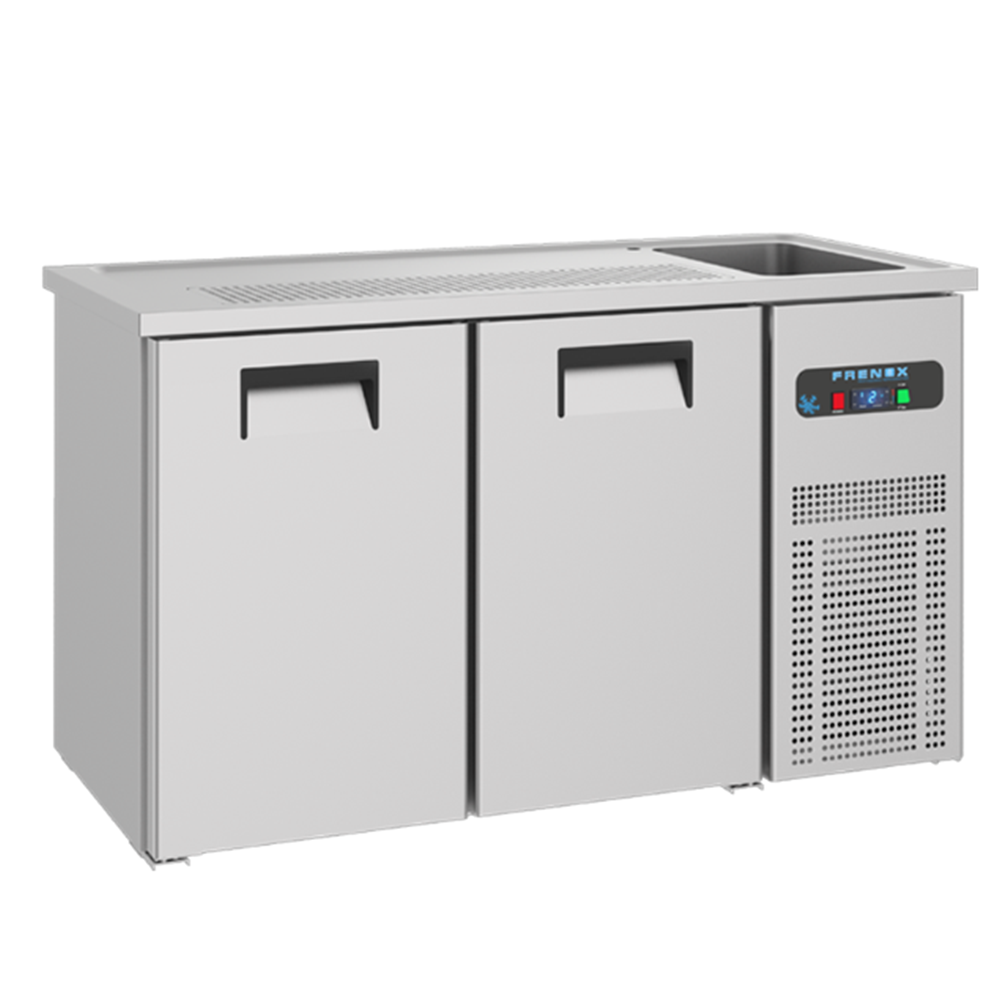 Masa rece FRENOX pentru bere cu 2 usi, butoi si chiuveta