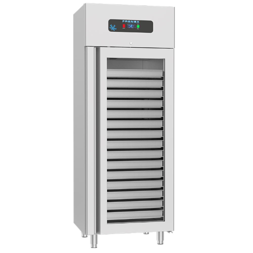 Dulap congelare vertical inox, FRENOX cu 1 usa, pentru patiserie, 56 tavi 40x60, 850 lt