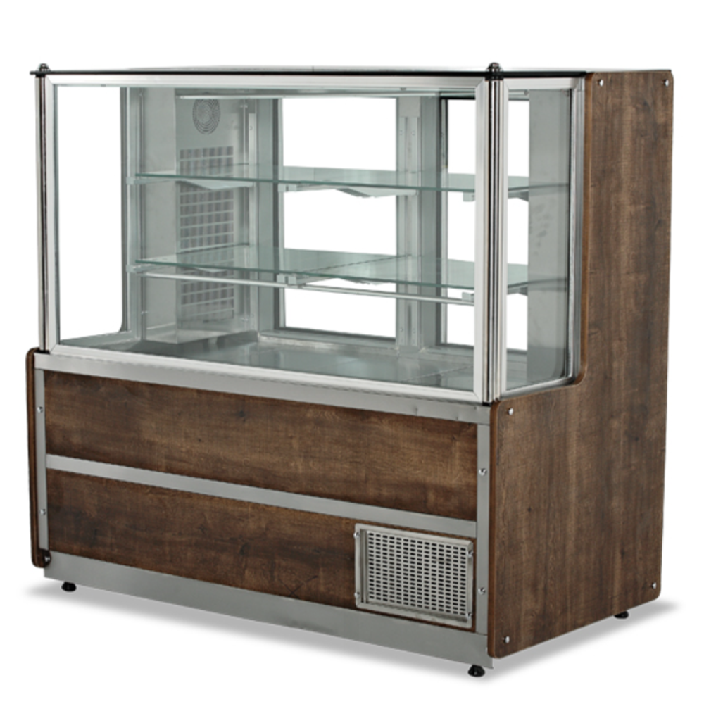 Vitrina frigorifica expunere carne si aperitive 1,5 m, orizontala, geam drept, grup motor interior