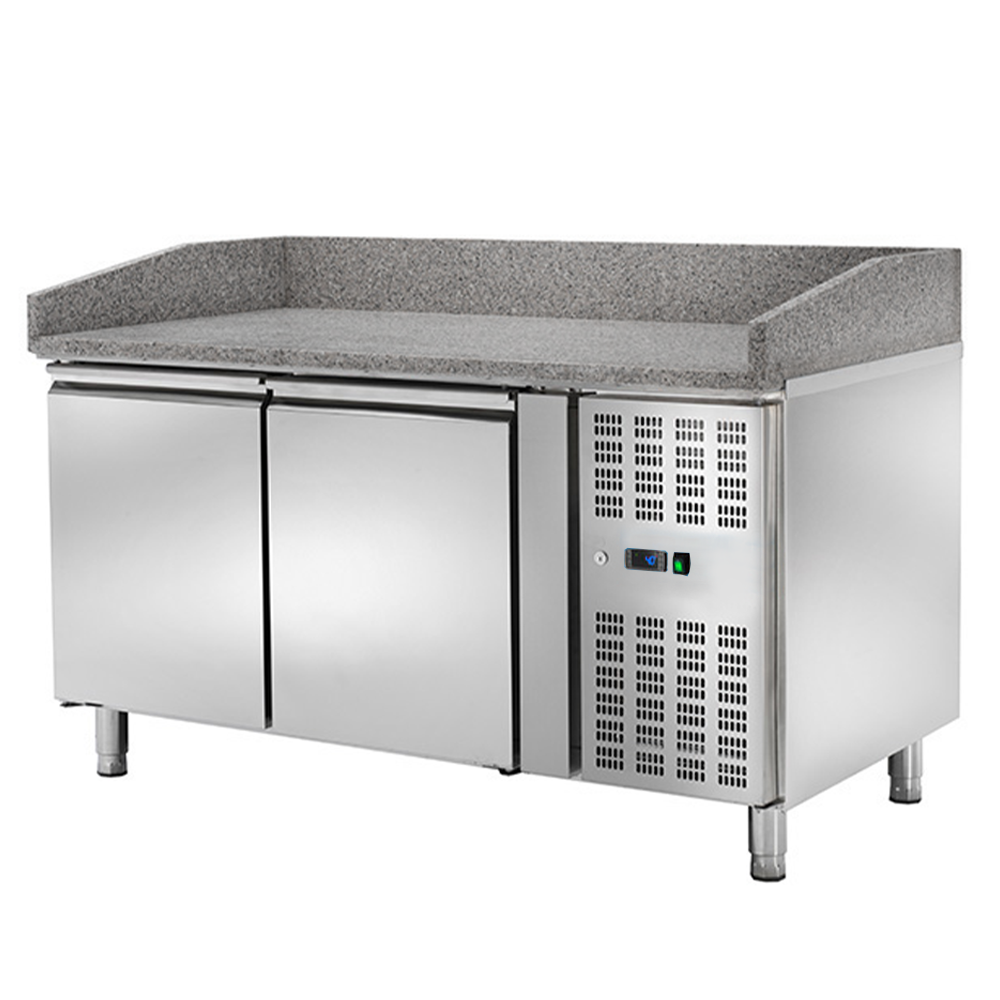 Masa rece preparare pizza, profesionala, 2 usi, 390 lt, 151*80*100 cm