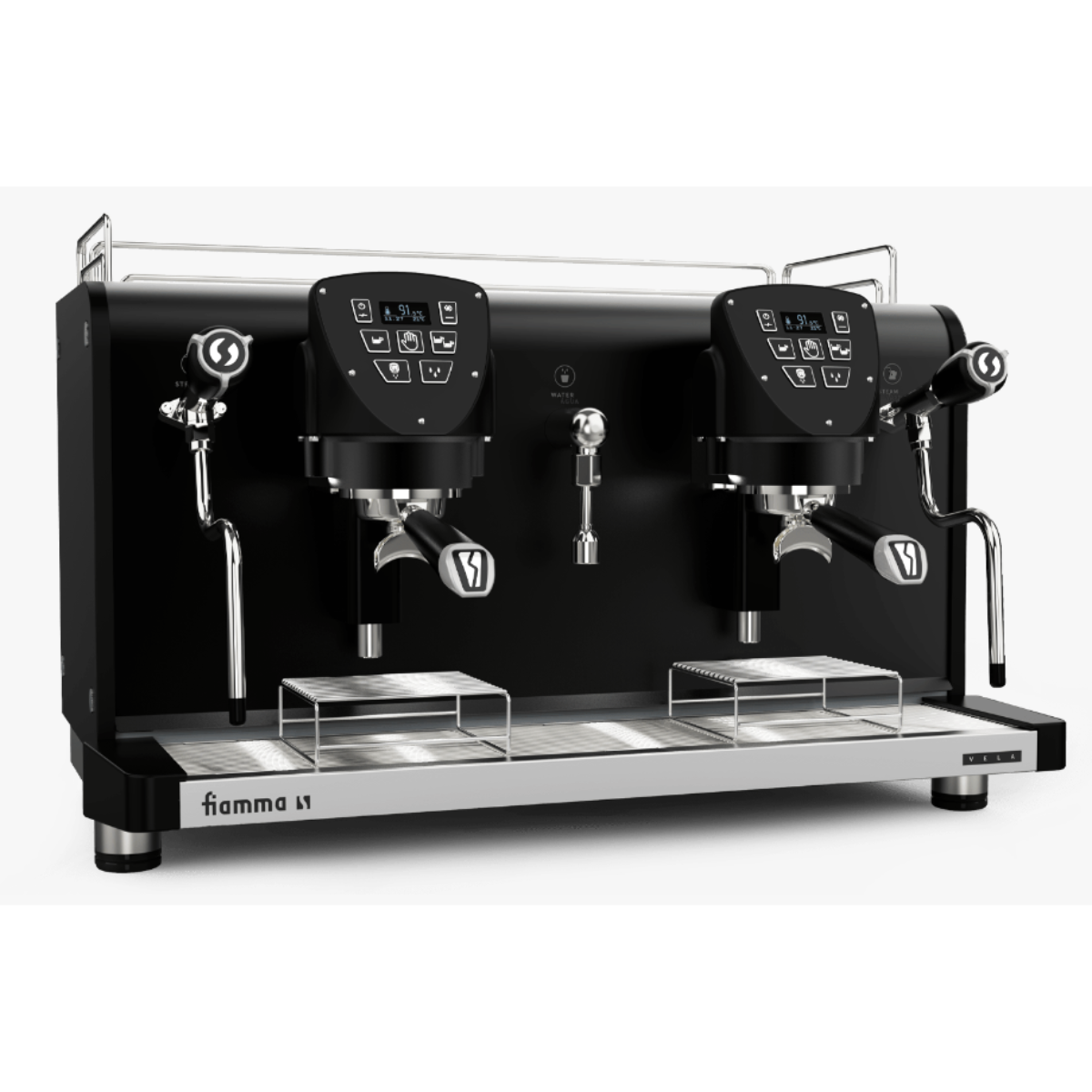 Espressor automat FIAMMA, 2 grup inteligent cu touchscreen, 3.5 – 5.5 kW, inox, 80*53.4*51.7 cm