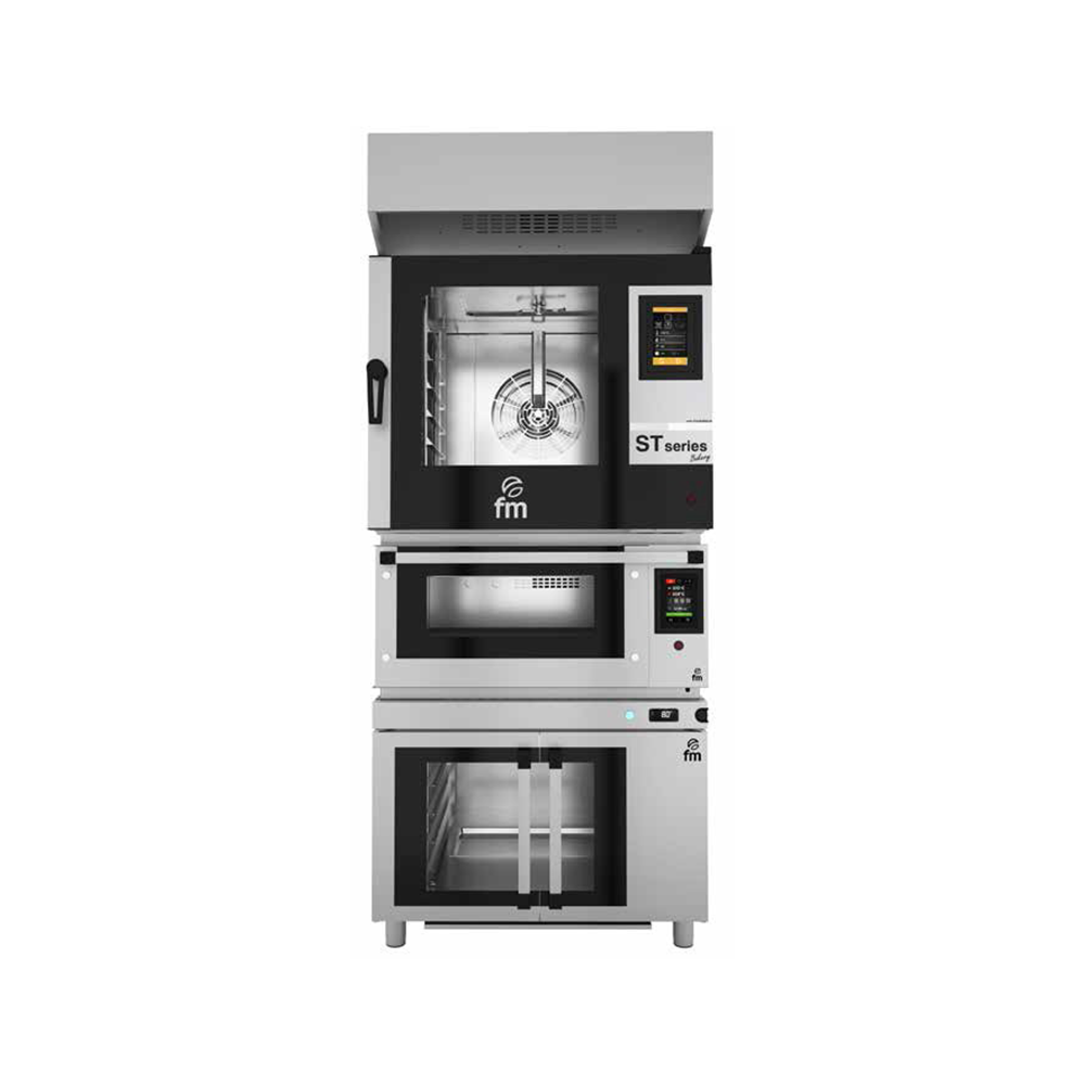 Combi modular cuptor pizza, cuptor patiserie / gastronomie, dospitor si hota