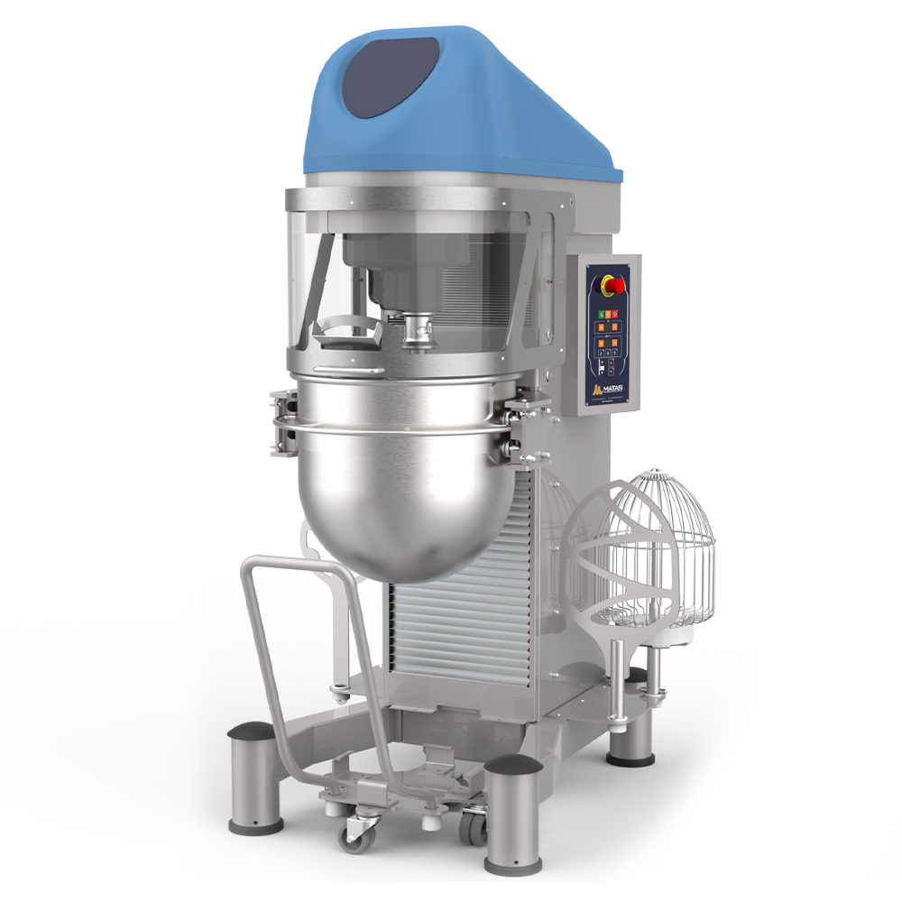 Mixer planetar cu cap fix, carucior si viteza variabila, 80 lt, 114*107*190 cm