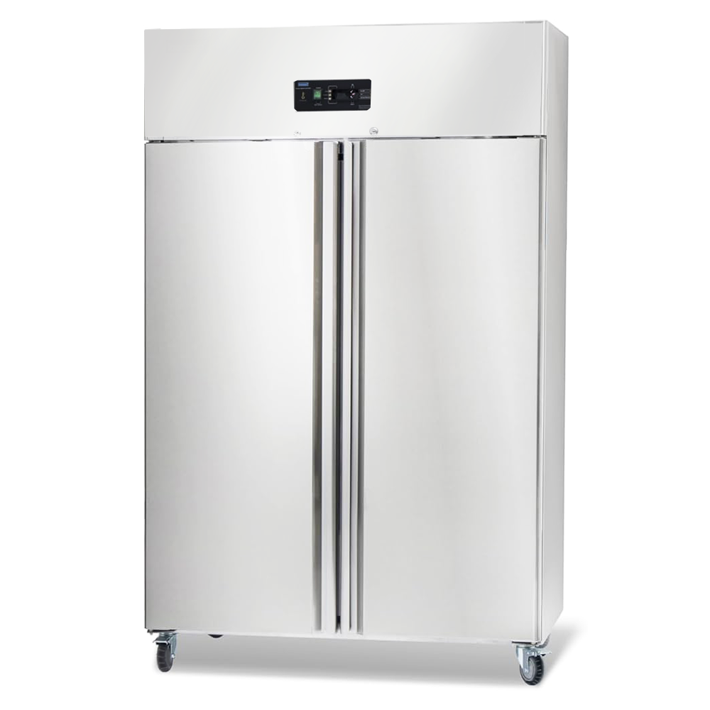 Dulap frigorific vertical inox cu 2 usi, 1240 lt