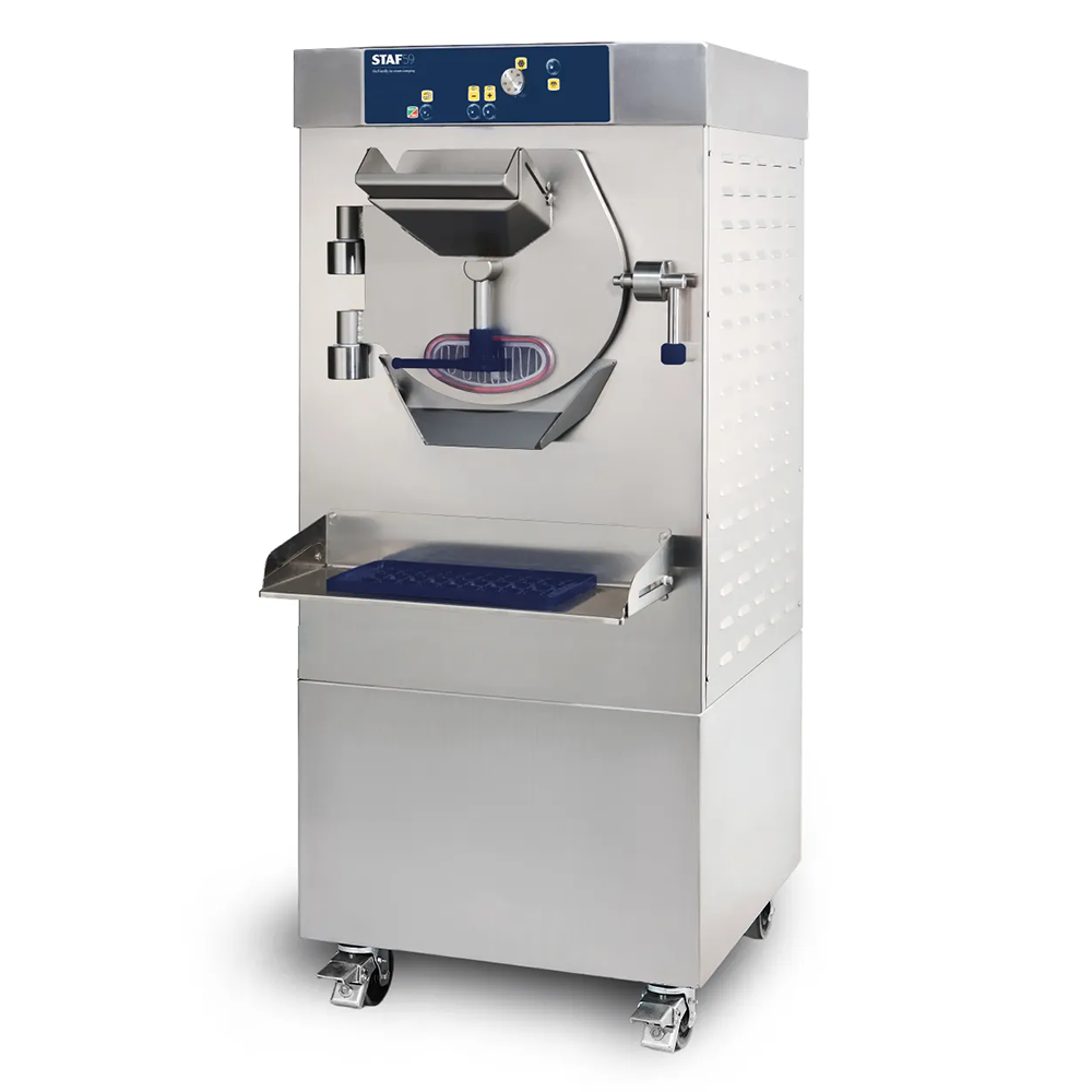 Masina de inghetata orizontala STAF59 cu extractie automata si timer, 40 lt/h, control electromecanic