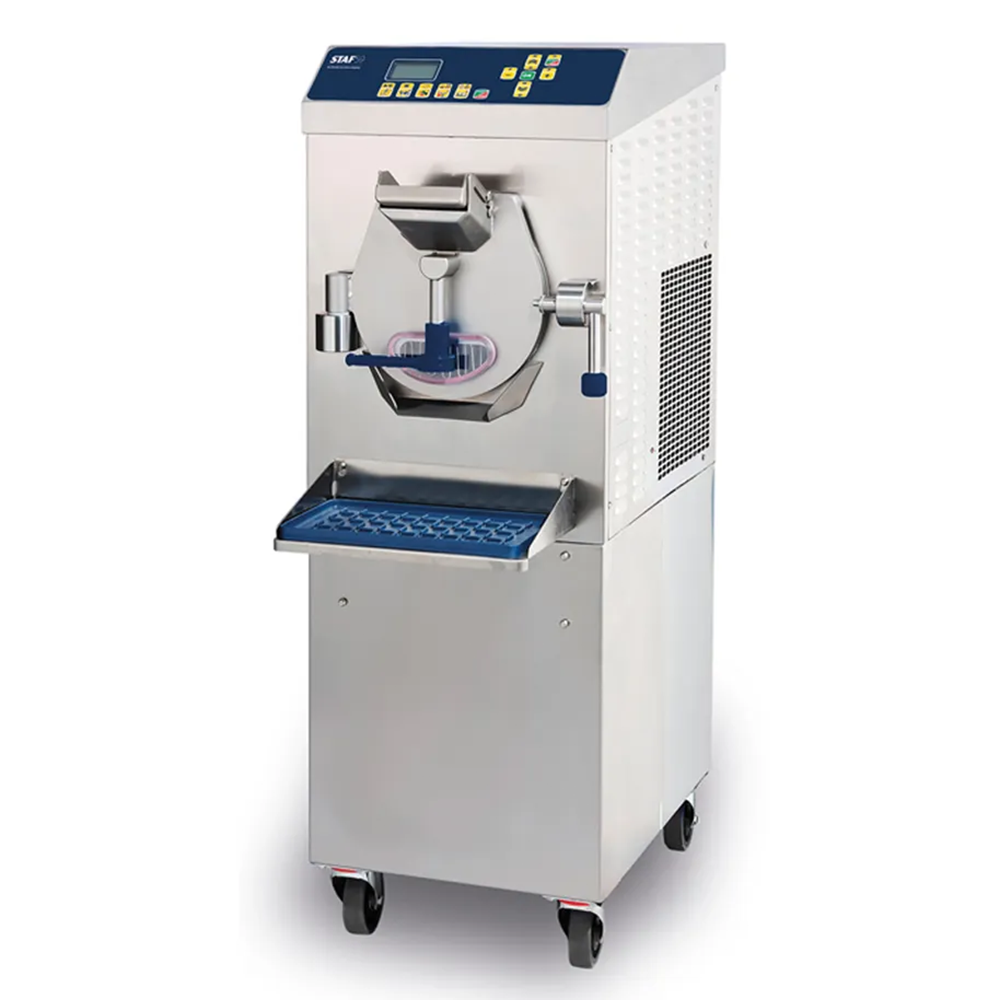 Masina de inghetata orizontala STAF59 cu extractie automata, timer, 30 lt/h, panou digital, control densitate