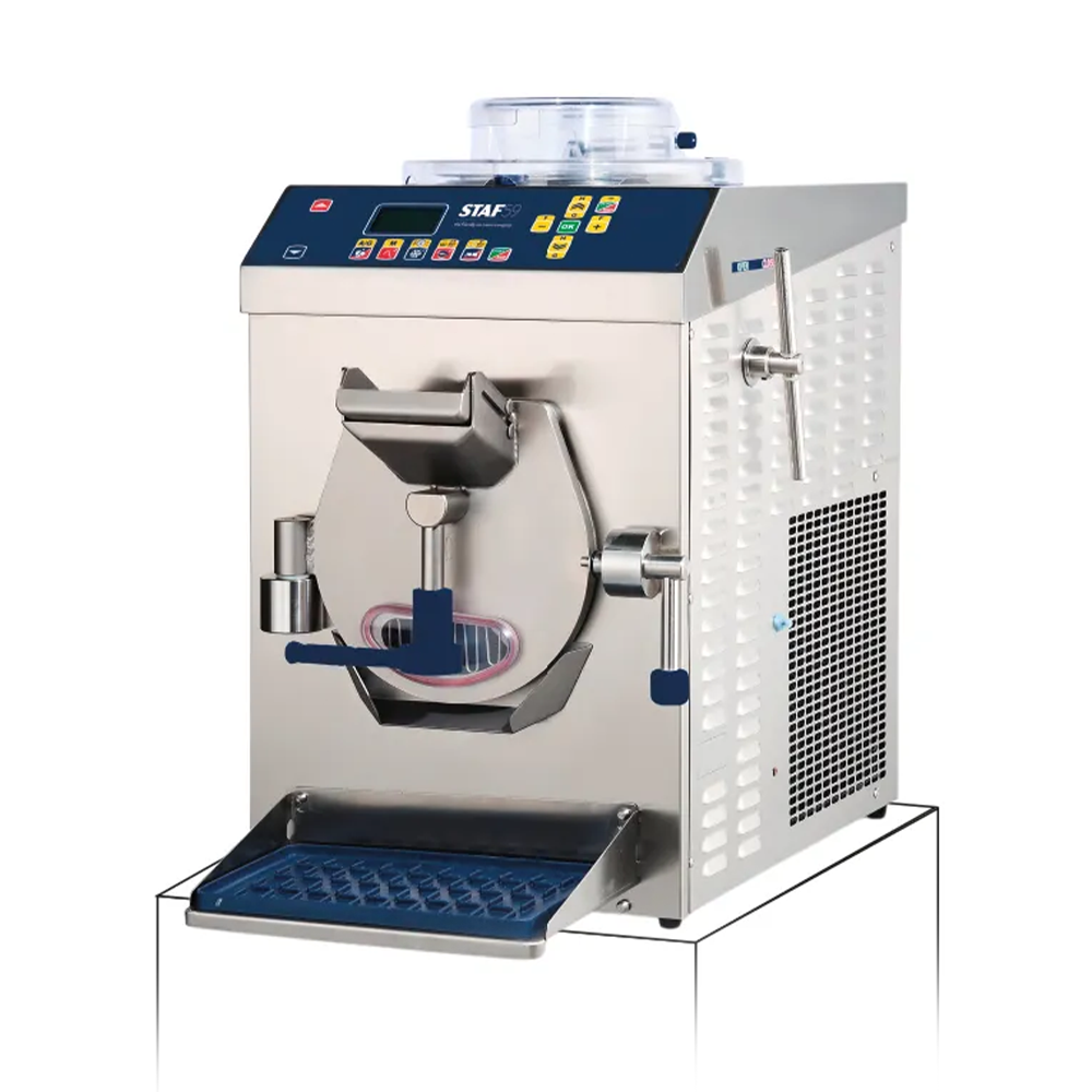 Masina multifunctionala de inghetata de banc STAF59 cu extractie automata, pasteurizare, timer, 20 lt/h, panou digital, control densitate