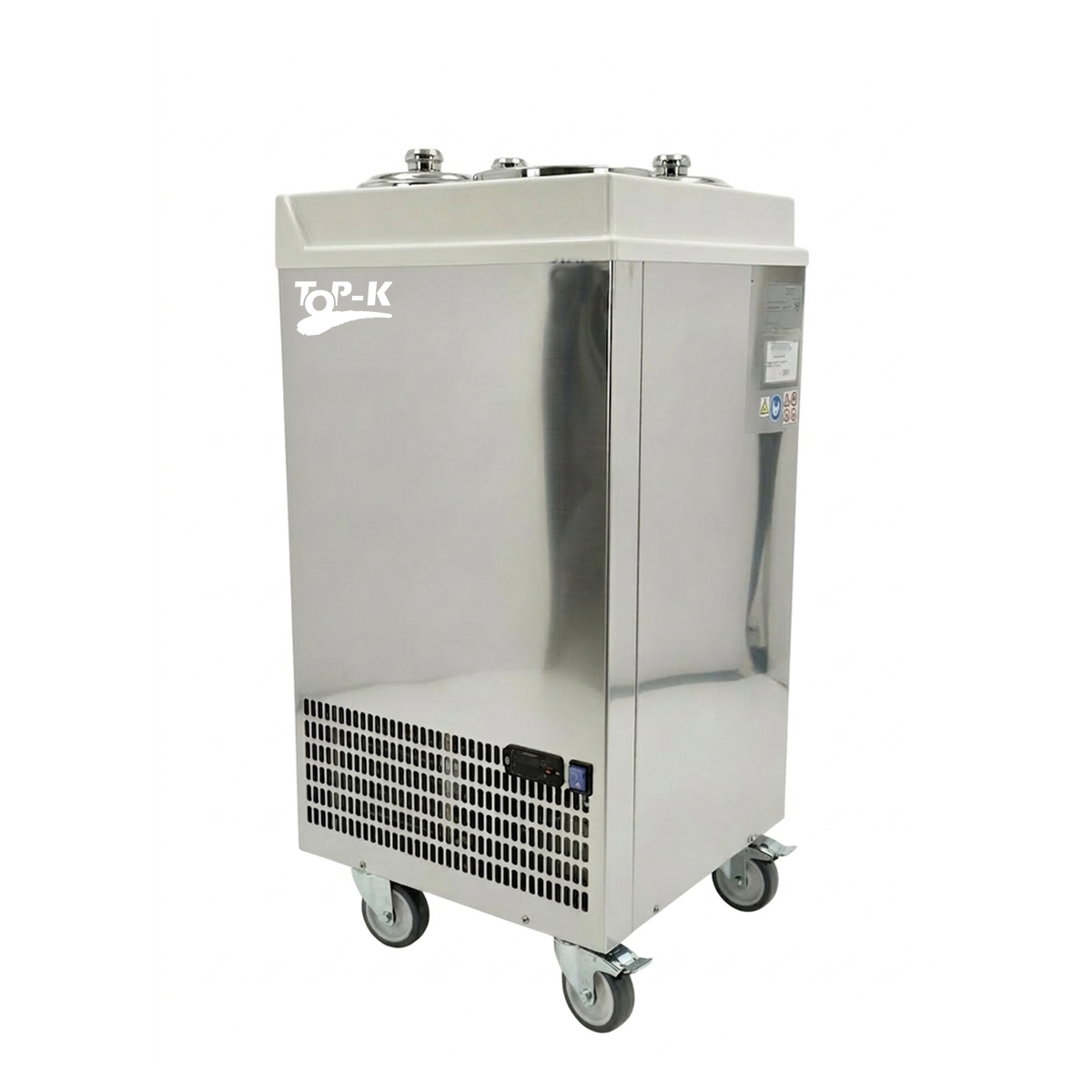 Vitrina frigorifica pentru inghetata STAF59 cu capace inox, 2 x 2,5 lt + 2 x 7,5 lt