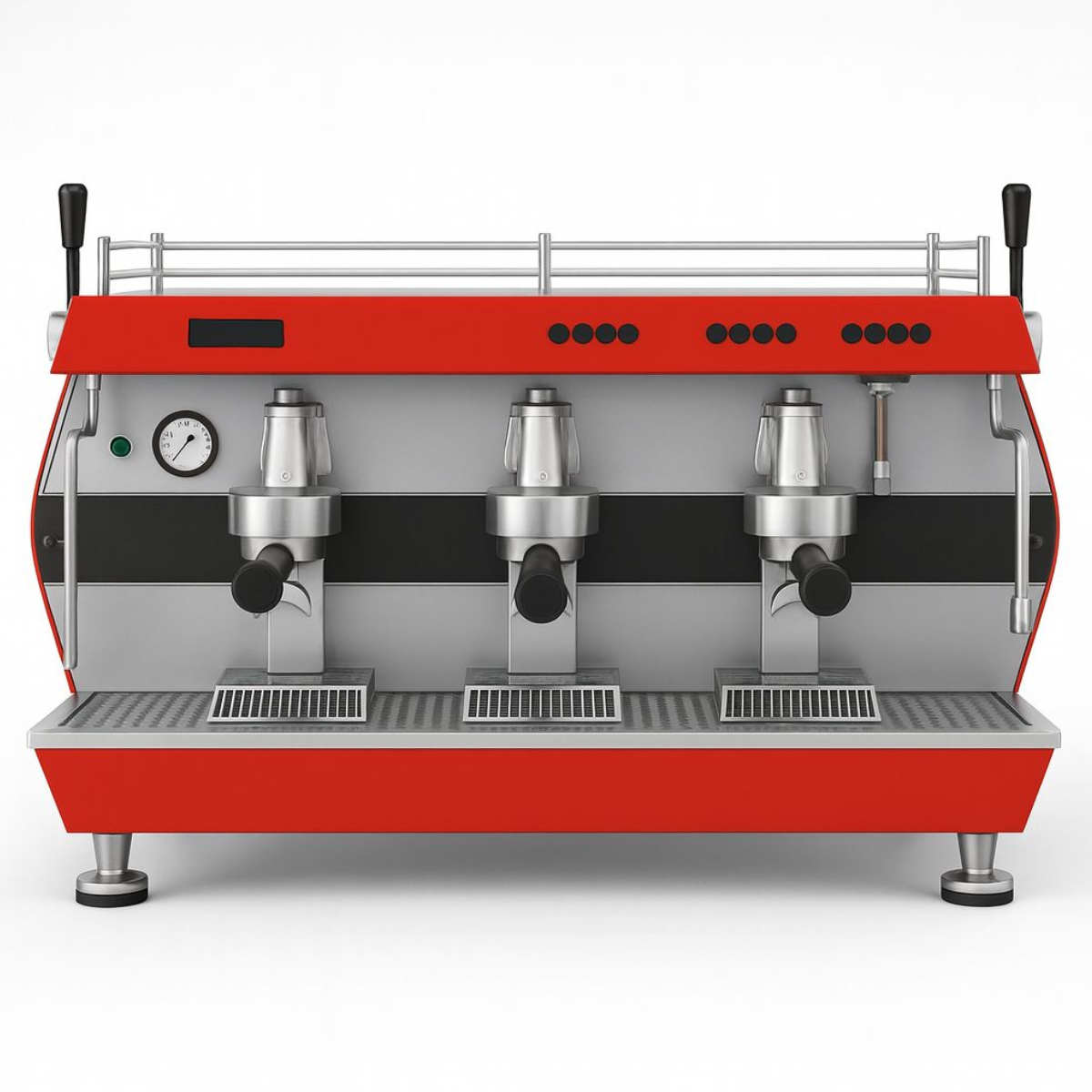 Espressor automat Cappuccino cu 3 grupuri, INOX, 19 L, 5 kW