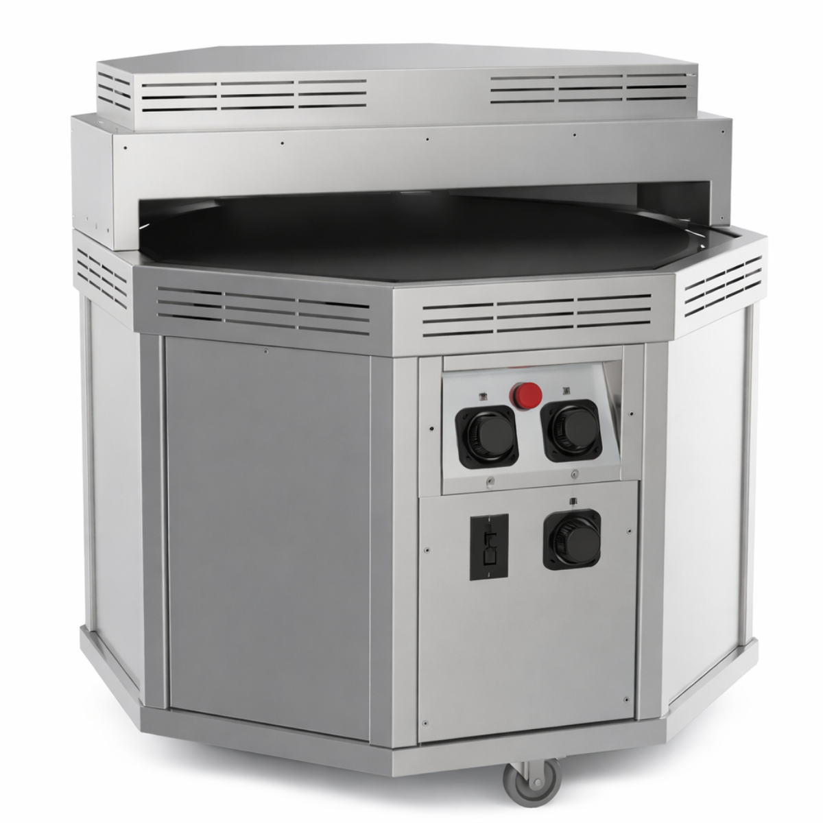 Aparat profesional de facut lipie cu plita rotativa, electric 102*102*107 cm