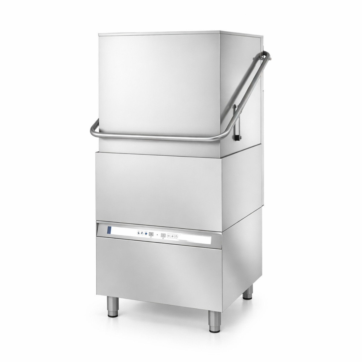 Masina profesionala de spalat vase cu capota, 50 x 50, control electronic, 3 programe de spalare, 75*88*183 cm