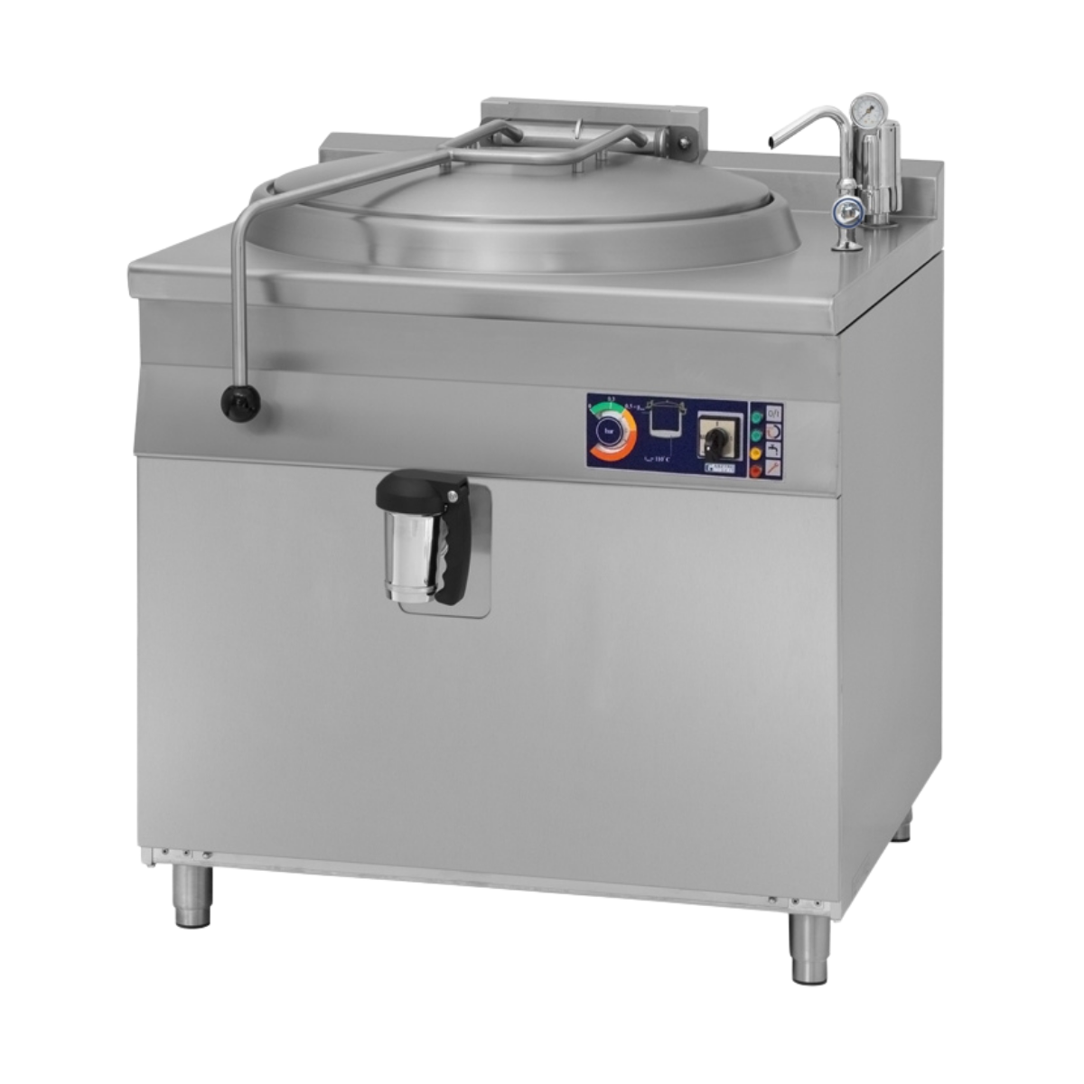 Marmita profesionala electrica 100 Lt, Incalzire Indirecta, Alimentare Automata, 18 kW, 90*90*90 cm