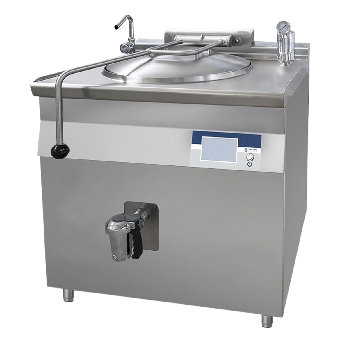 Marmita profesionala electrica 80 Lt, Incalzire Indirecta, Ecran Tactil, Alimentare Automata, 12 kW, 80*70*90 cm