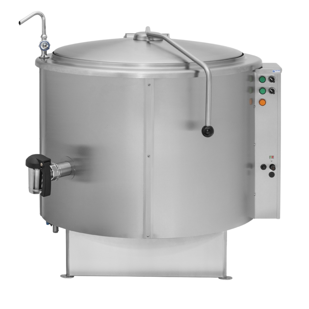 Marmita profesionala rotunda pe gaz 200 Lt, Incalzire Indirecta, 48 kW, 107*114*90 cm