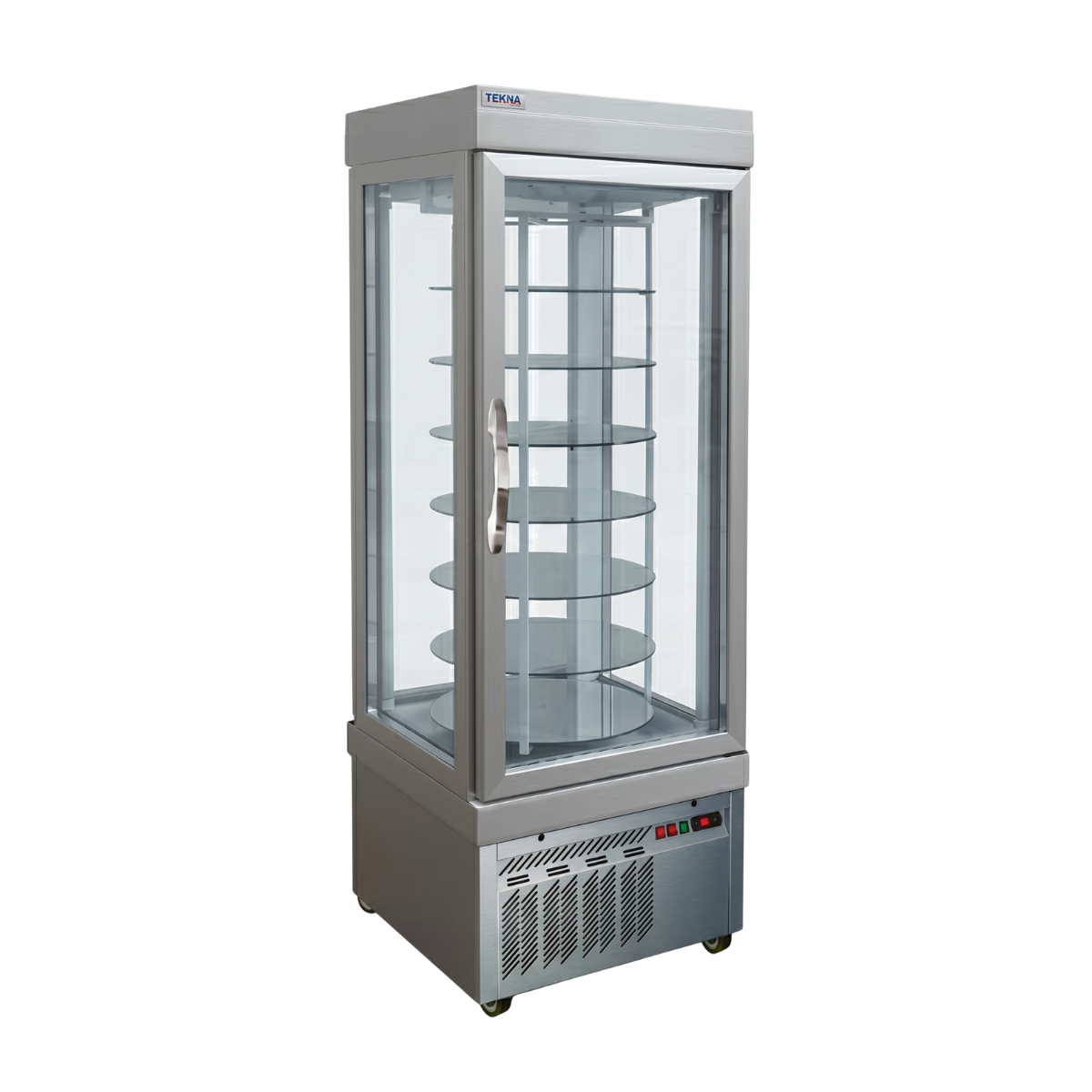 Vitrina frigorifica rotativa cofetarie Tekna, temp: +2...+10 °C, racire ventilata, 430 lt. 67*64*191 cm