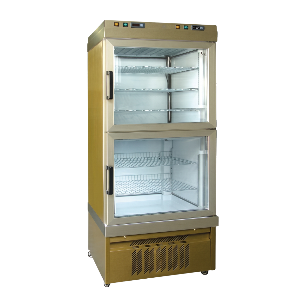Vitrina frigorifica combinata cofetarie Tekna, temp: -25...+10 °C, racire ventilata No-Frost, 520 lt. 90*64*191 cm