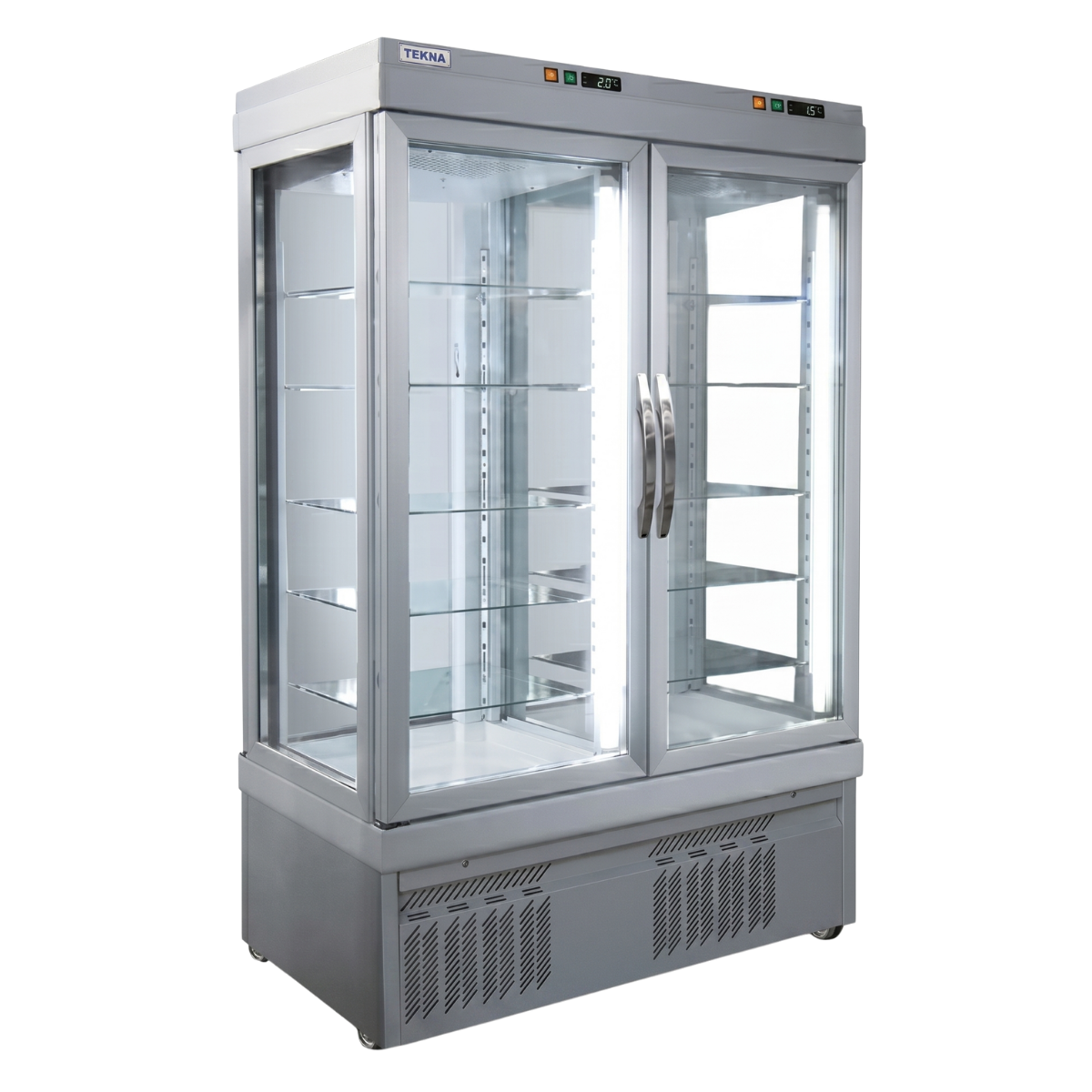 Vitrina congelare cofetarie Tekna, temp: -25...+5 °C, racire ventilata No-Frost, 880 lt. 132*64*191 cm