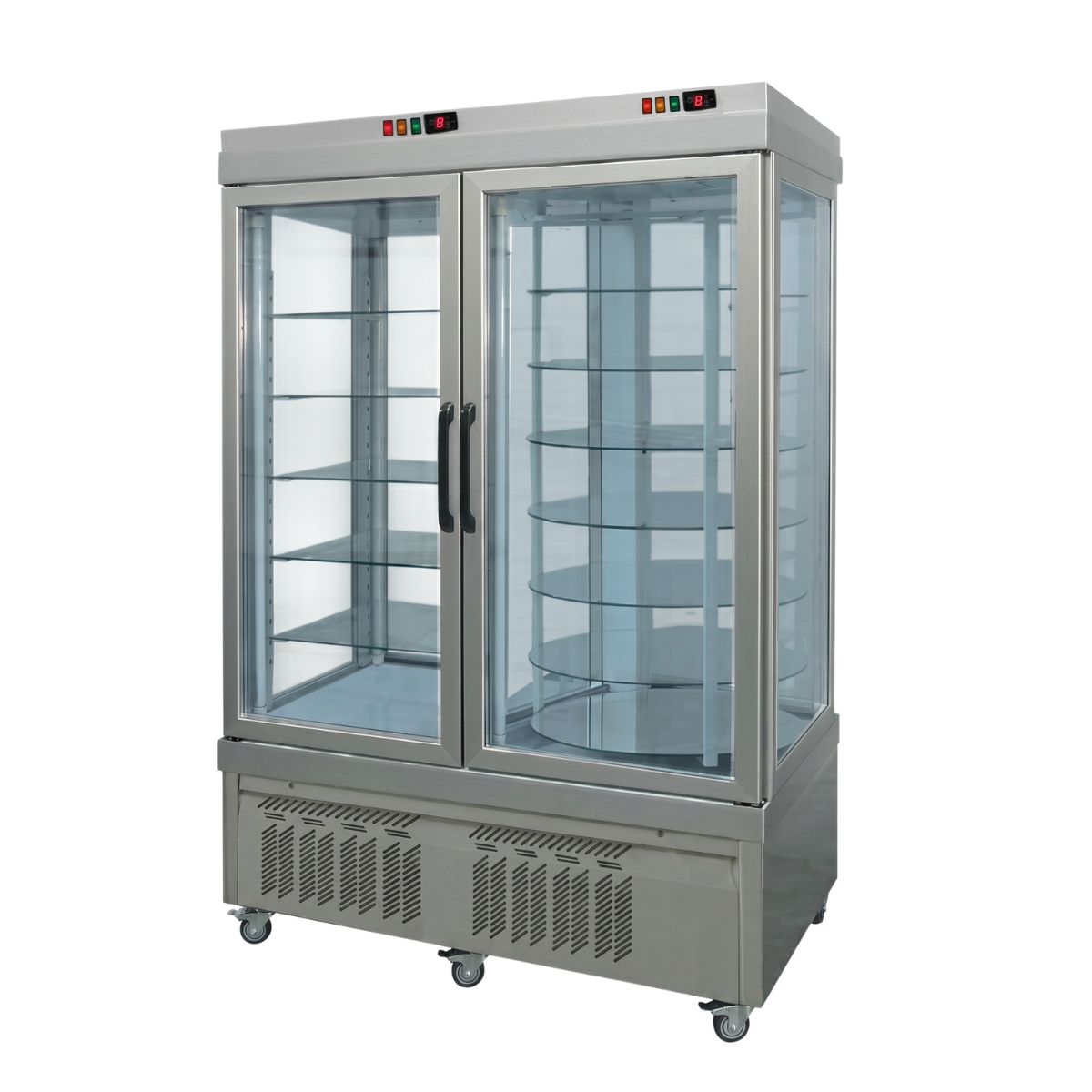 Vitrina frigorifica cofetarie Tekna, temp: -5...+10 °C, racire ventilata No-Frost, 1160 lt. 150*76*191 cm