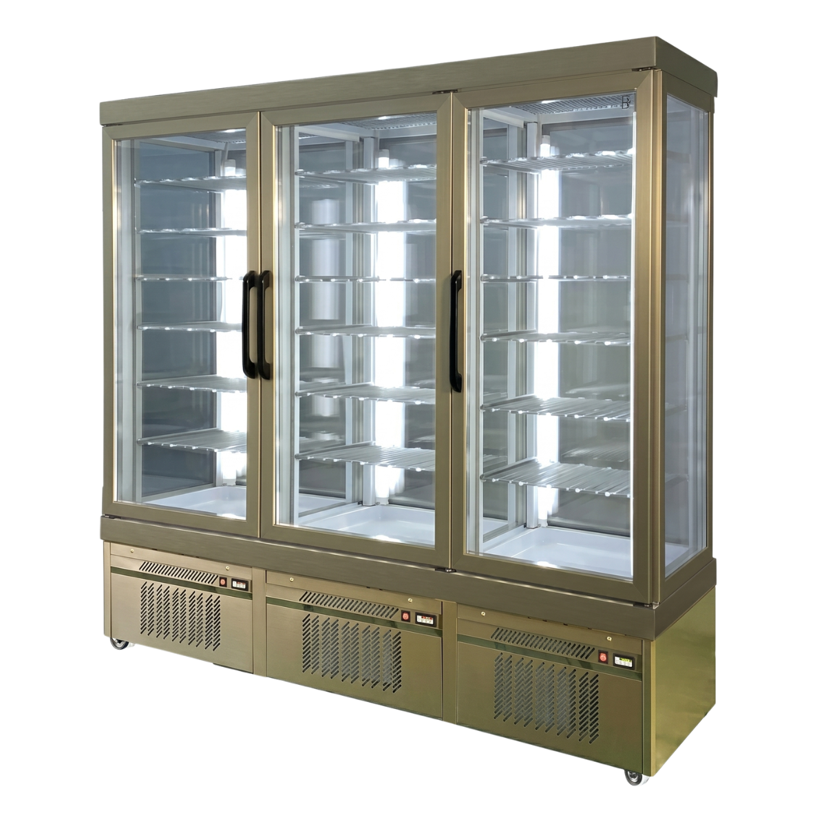 Vitrina frigorifica No-Frost cofetarie Tekna, temp: -5...+10 °C, racire ventilata No-Frost, 1200 lt. 197*64*191 cm