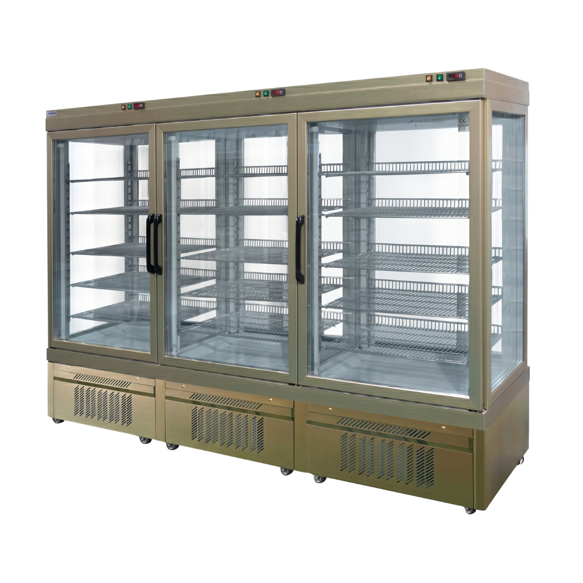 Vitrina frigorifica No-Frost cofetarie Tekna, temp: -5...+10 °C, racire ventilata No-Frost, 1770 lt. 266*64*191 cm