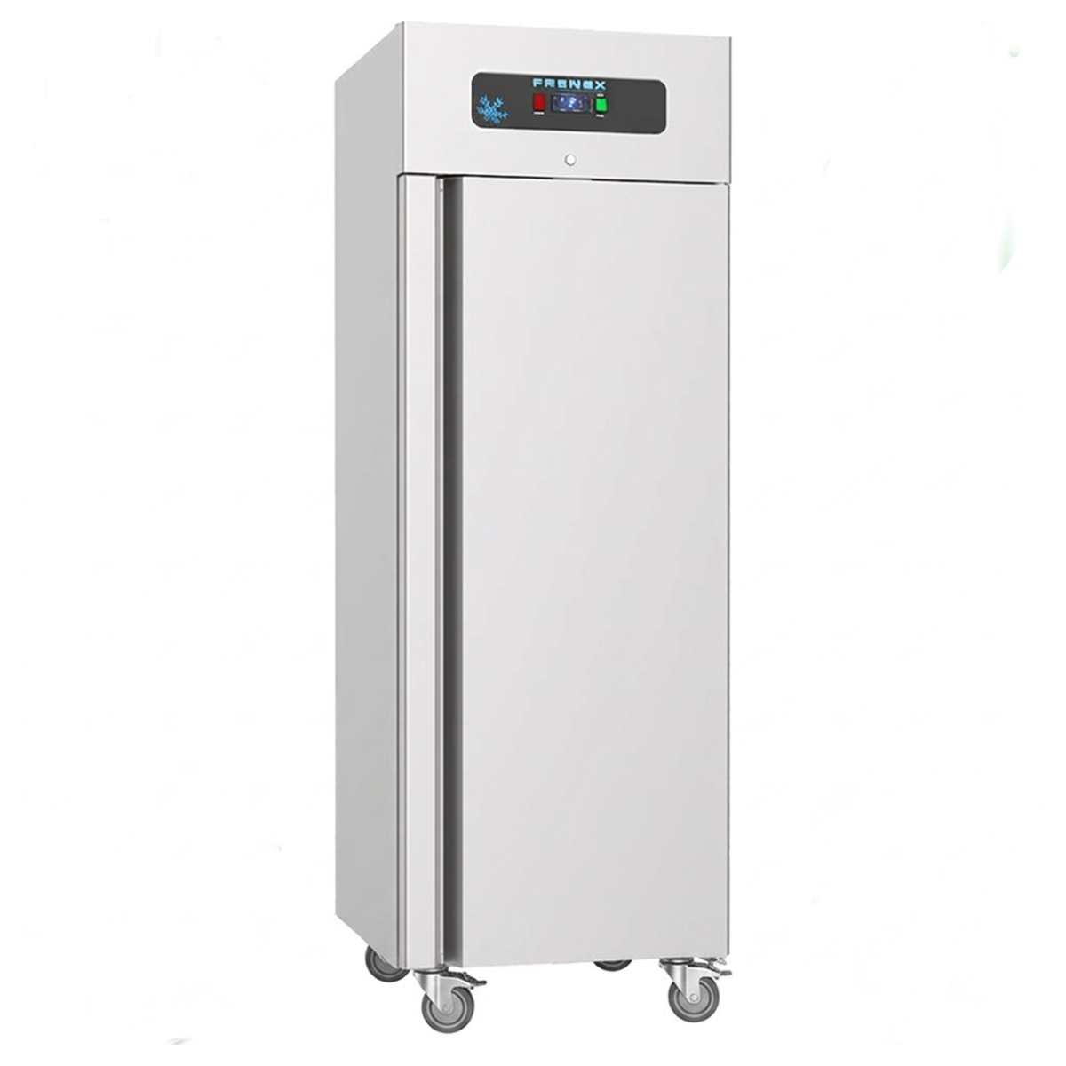 Dulap frigorific vertical FRENOX cu 1 usa, set de roti, filtru magnetic, pedala pentru deschiderea usii, 56 tavi 40*60, 700 lt