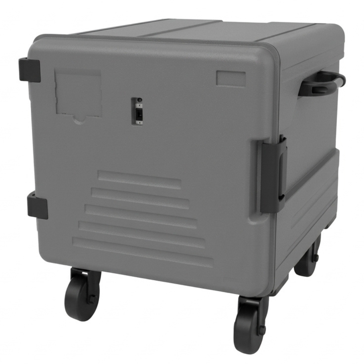 Termobox cu roti si deschidere laterala, capacitate: 180 Litri, Tavi 60*40 cm