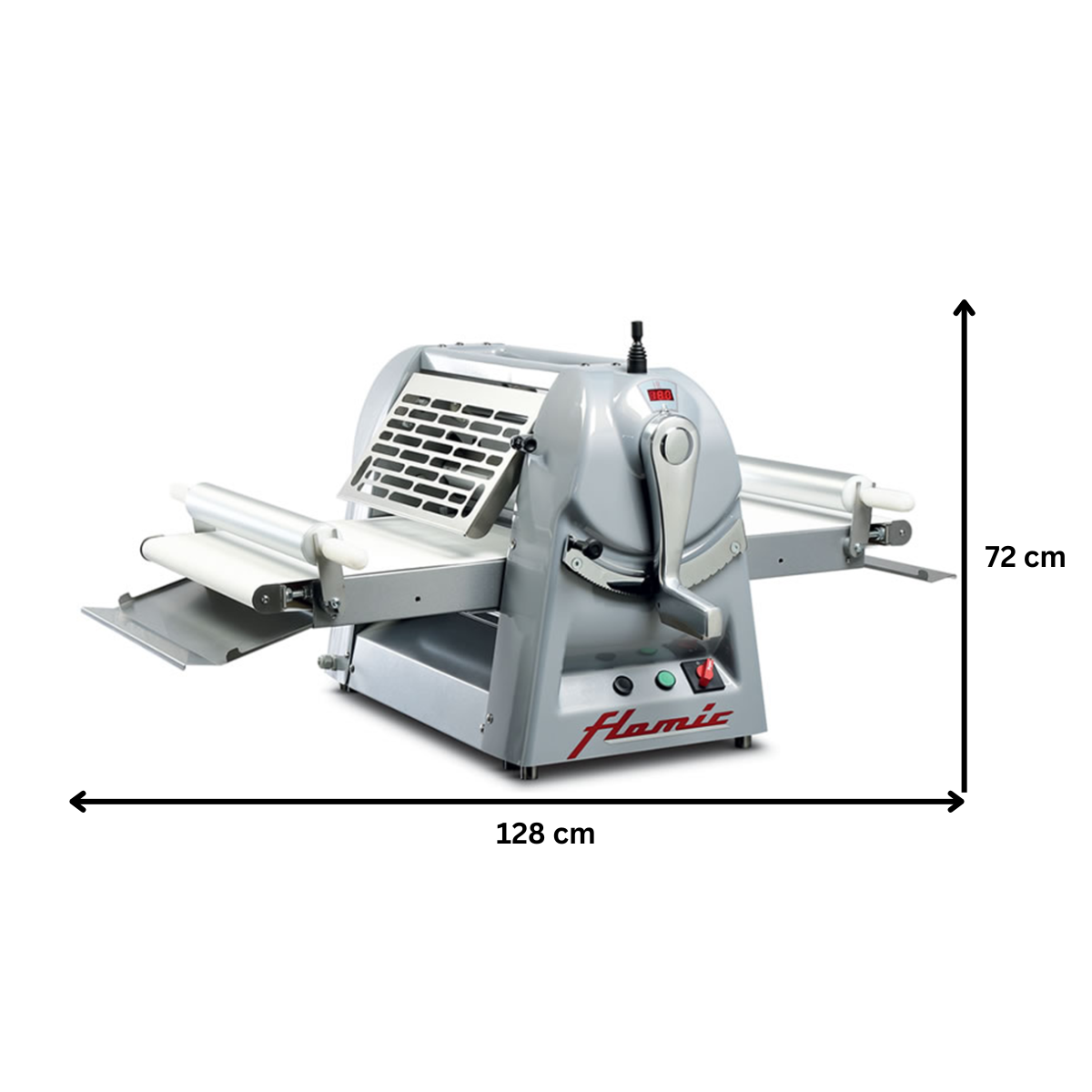 Masina turat aluat, de banc FLAMIC, banda de 45*50, 128*87*72 cm - 7