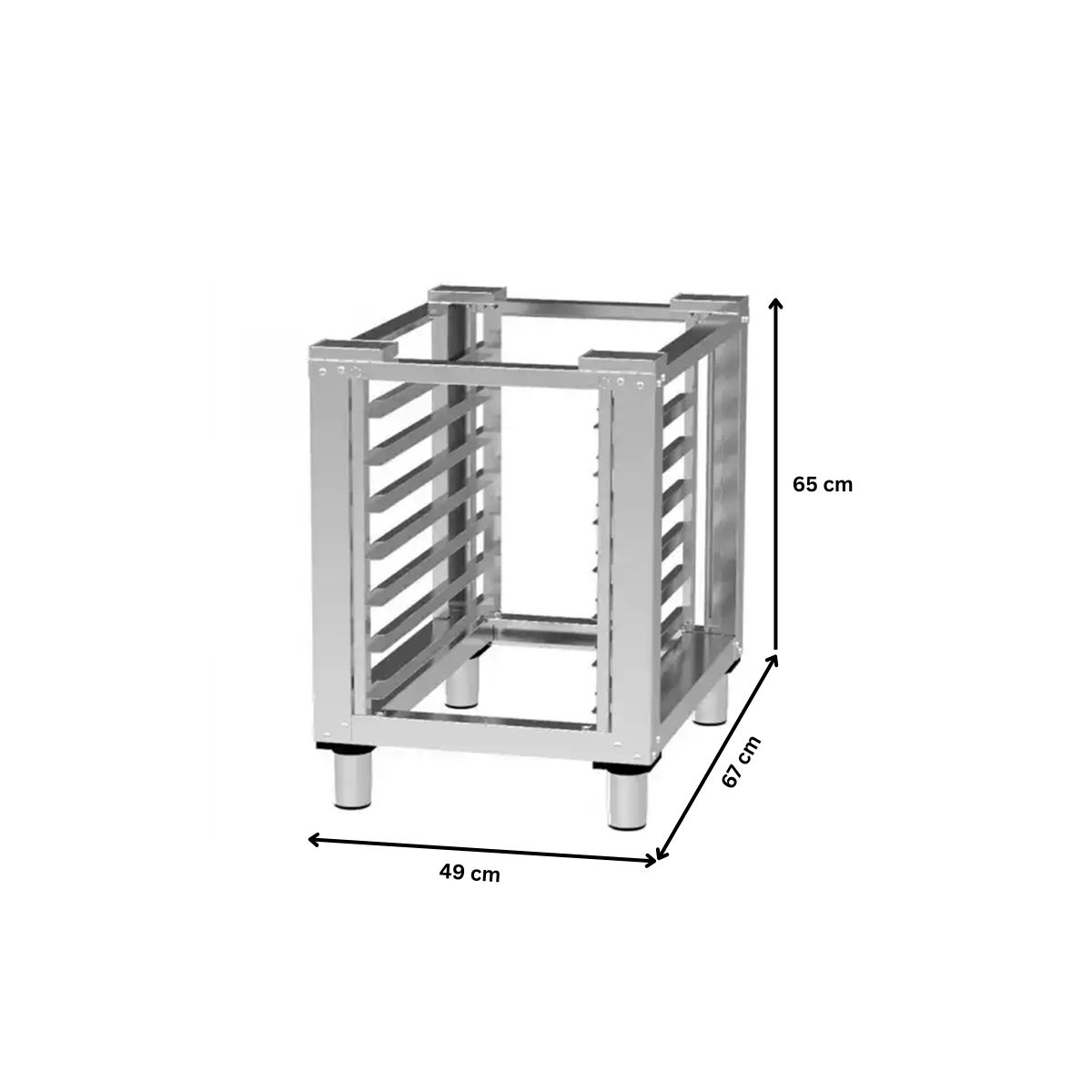 Suport cuptor FM din inox pentru cuptor gastronomic - 2