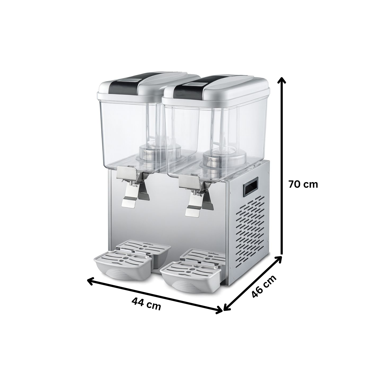 Aparat dozator special suc, ayran, iaurt, ceai rece, cafea rece, capacitate 2 bazine 18 lt cu mixer - 4