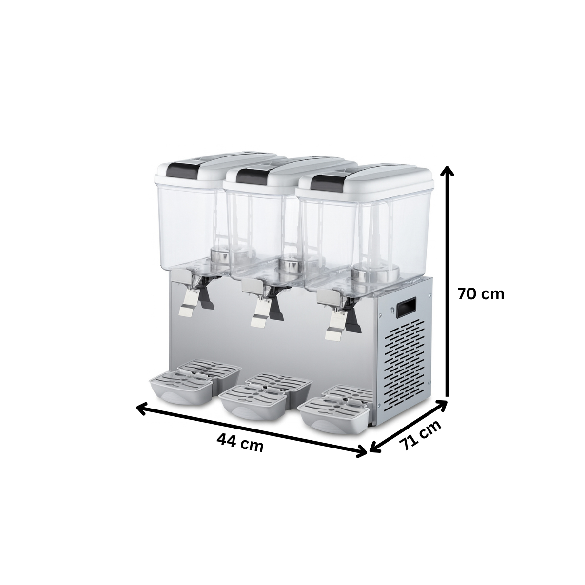 Aparat dozator special suc, ayran, iaurt, ceai rece, cafea rece, capacitate 3 bazine 18 lt cu mixer - 4