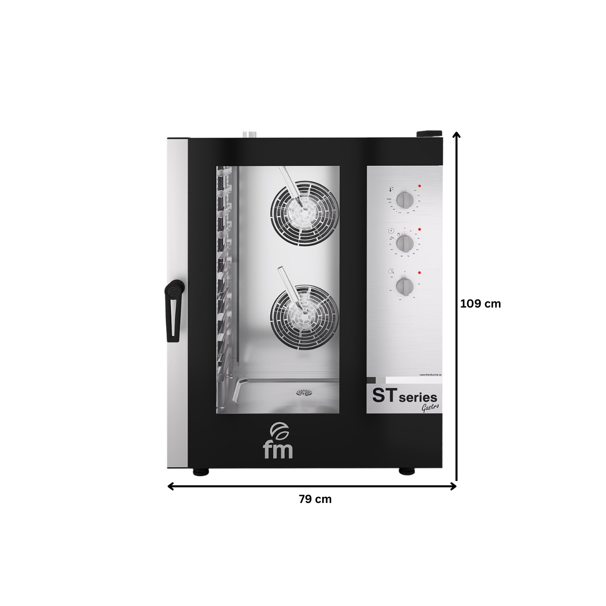 Cuptor profesional gastronomic FM electric cu 11 cuve si panou de control mecanic - 2