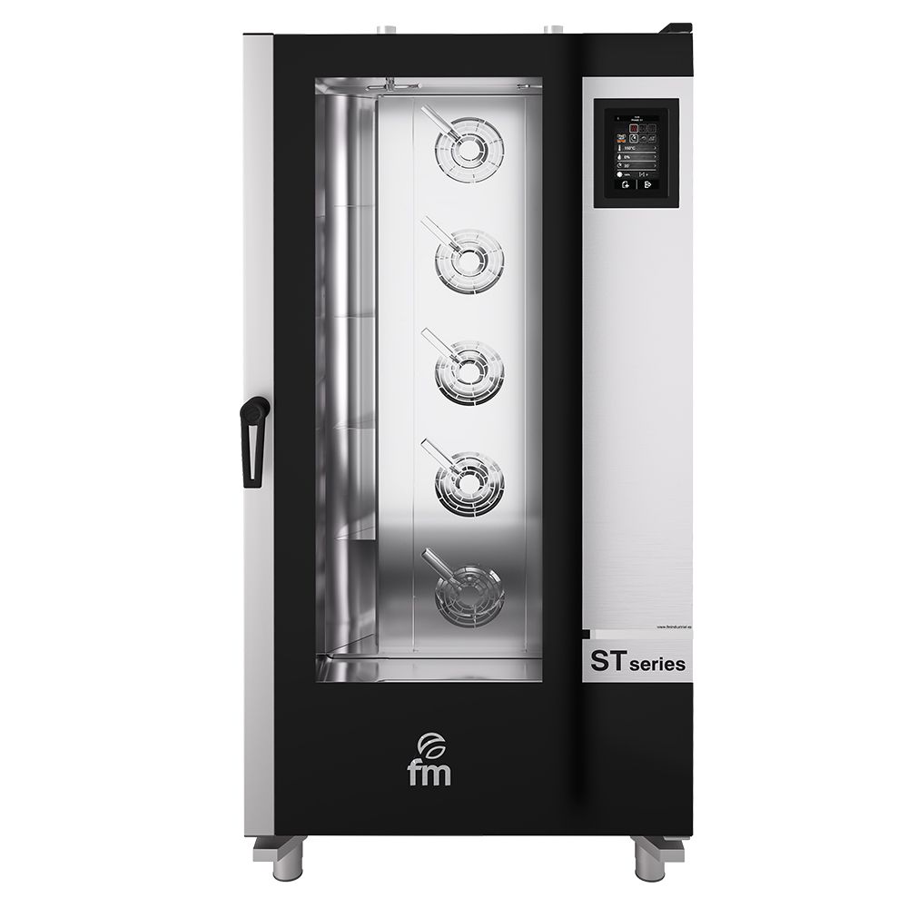 Cuptor profesional gastronomic FM electric cu 20 cuve si panou touchscreen + carucior - 0