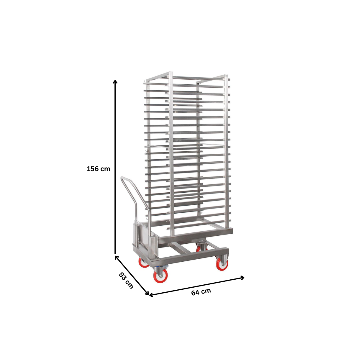 Carucior OZTI suport tavi cuptor combi - 2