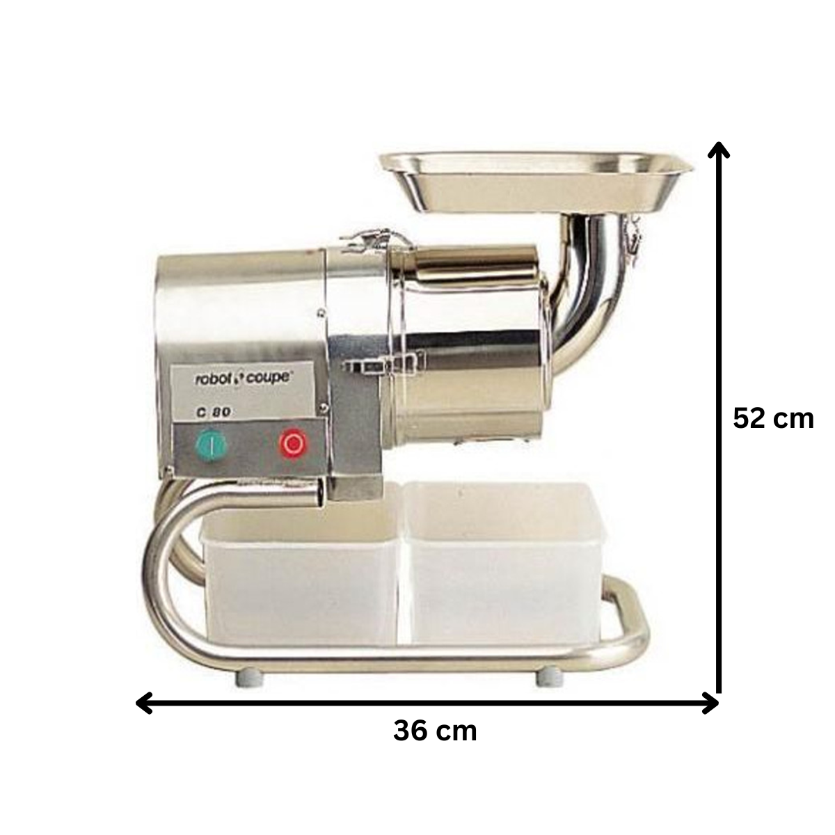 Storcator automat profesional multifunctional, inox, 40-60 kg/h, 62*36*52 cm - 1